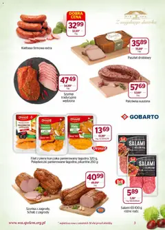 Pogląd oferty "Społem Gazetka" - ważna od 01.10.2025 | Strona: 3 | Produkty: Piersi, Kiełbasa dojrzewająca, Bell, Filet z piersi kurczaka