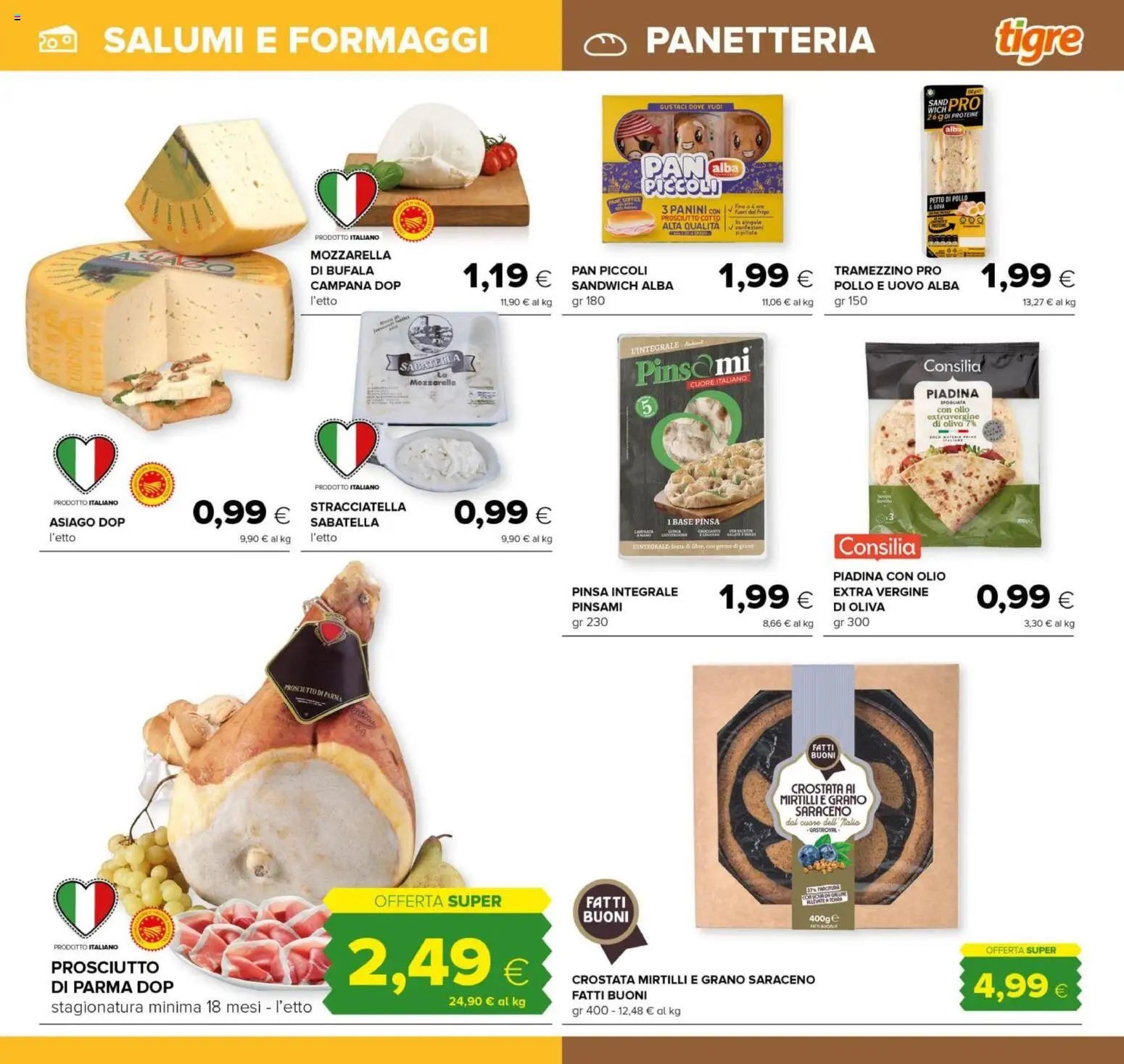Volantino Tigre del 06.11.2025 | Pagina: 15 | Prodotti: Pollo, Olio, Mirtilli, Piadina