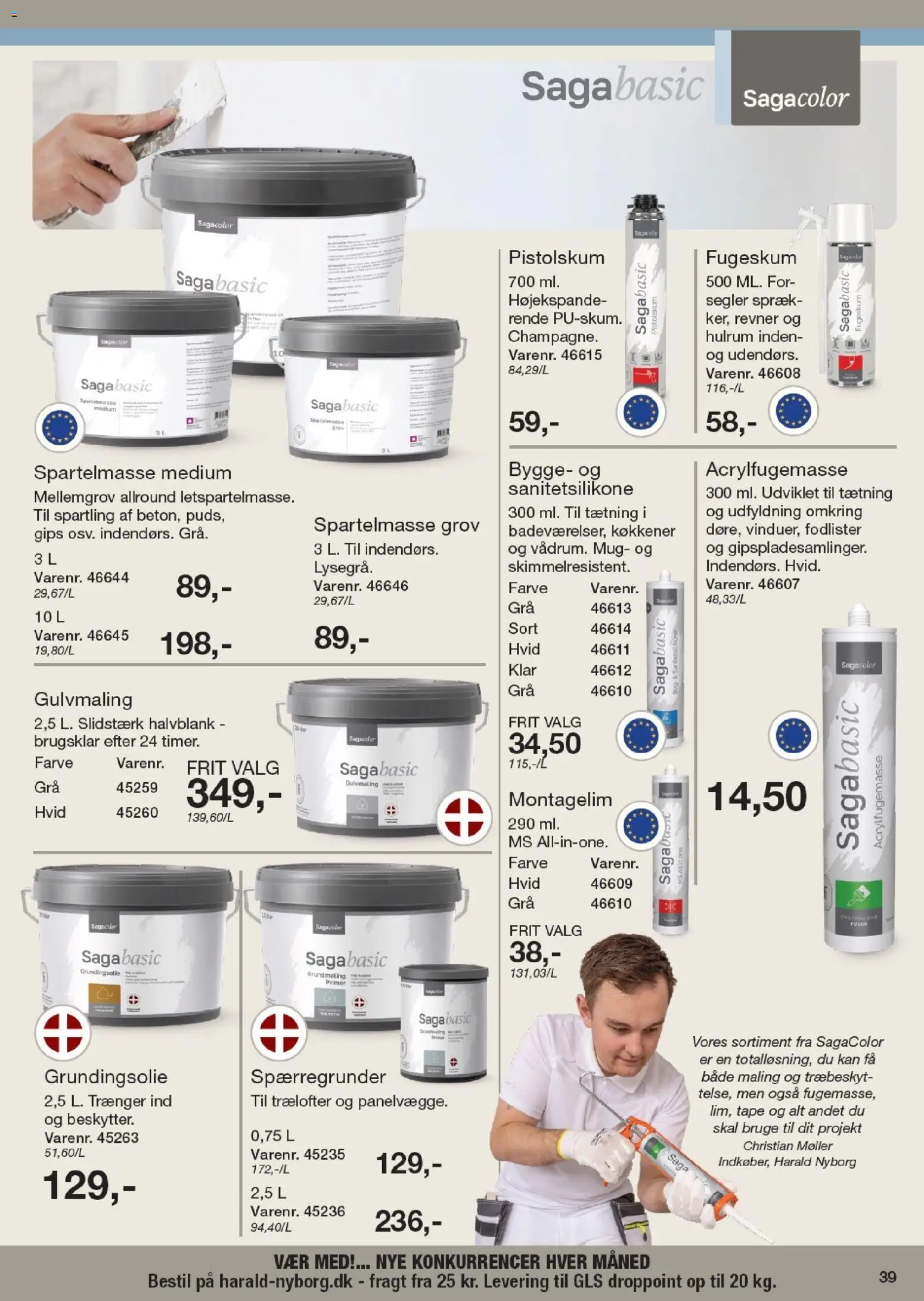 Harald Nyborg tilbudsavis – gyldig fra 23.04.2026 | Side: 39 | Produkter: Spartelmasse, Maling