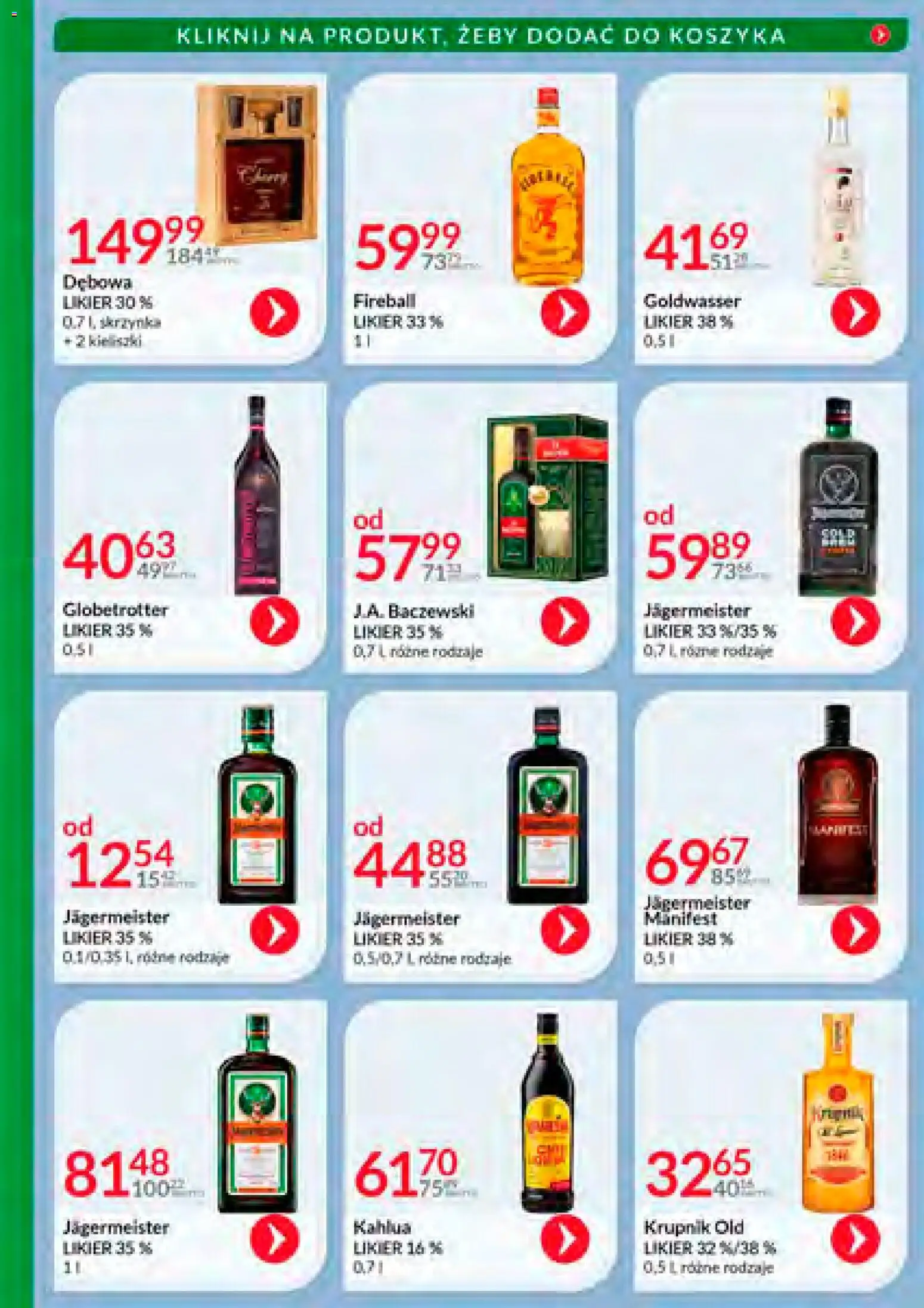 Eurocash Gazetka - Katalog Alkoholowy 12 od 01.12.2025 | Strona: 33 | Produkty: Jagermeister, Kahlua