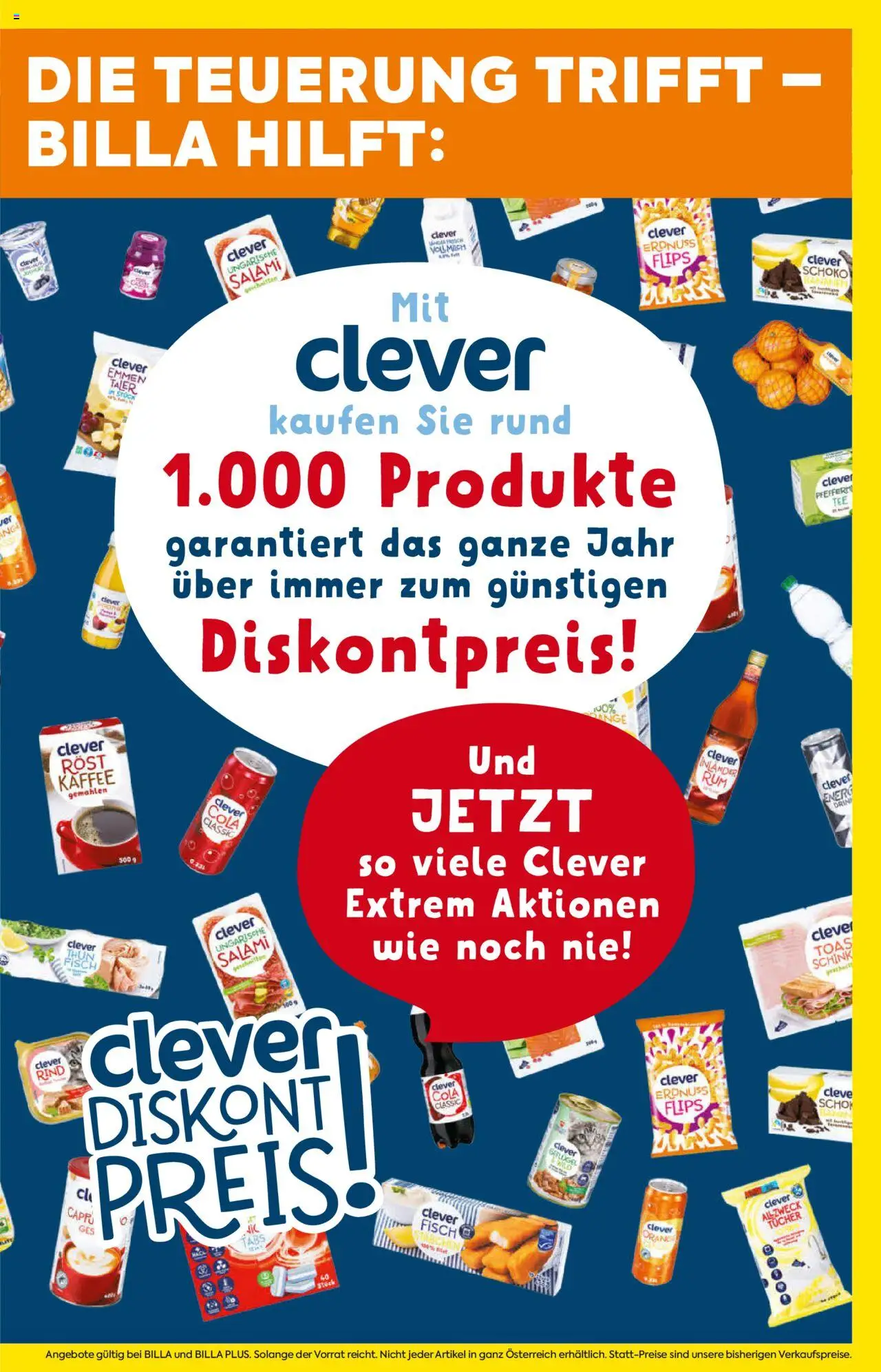 Billa Flugblatt gültig ab 09.10.2025 | Seite: 3 | Produkte: Kaffee, Salami, Bananen, Fisch