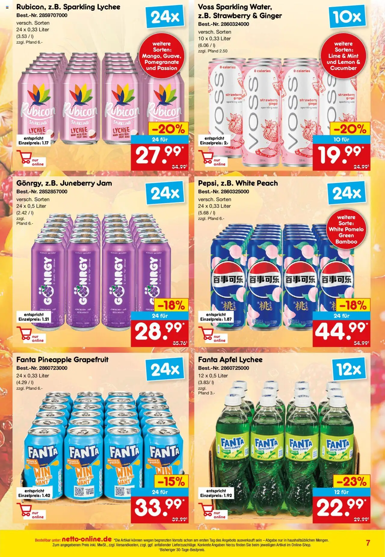 Netto Marken-Discount - Online-Angebote August - gültig ab dem 01.08.2025 | Seite: 7 | Produkte: Fanta, Äpfel, Apple, Grapefruit