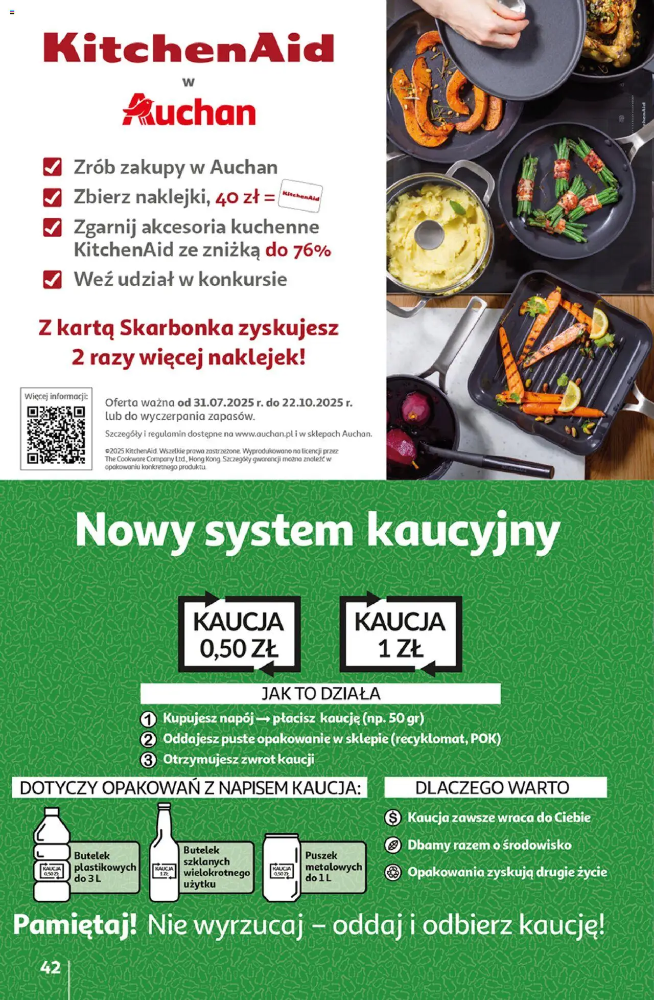 Auchan Gazetka - Wielkie przeboje cenowe Hipermarket od 16.10.2025 | Strona: 42 | Produkty: Karta
