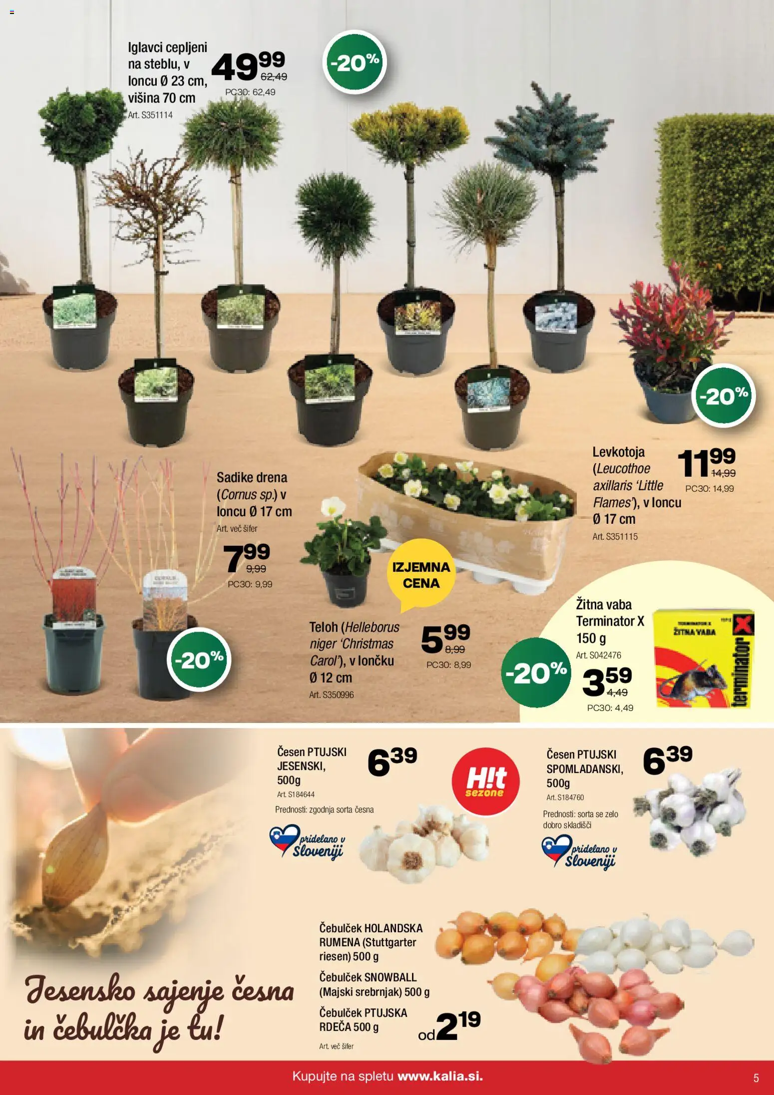 Novi Kalia katalog ponudbe – veljaven od 10.11.2025 | Stran: 5 | Izdelki: Cesen