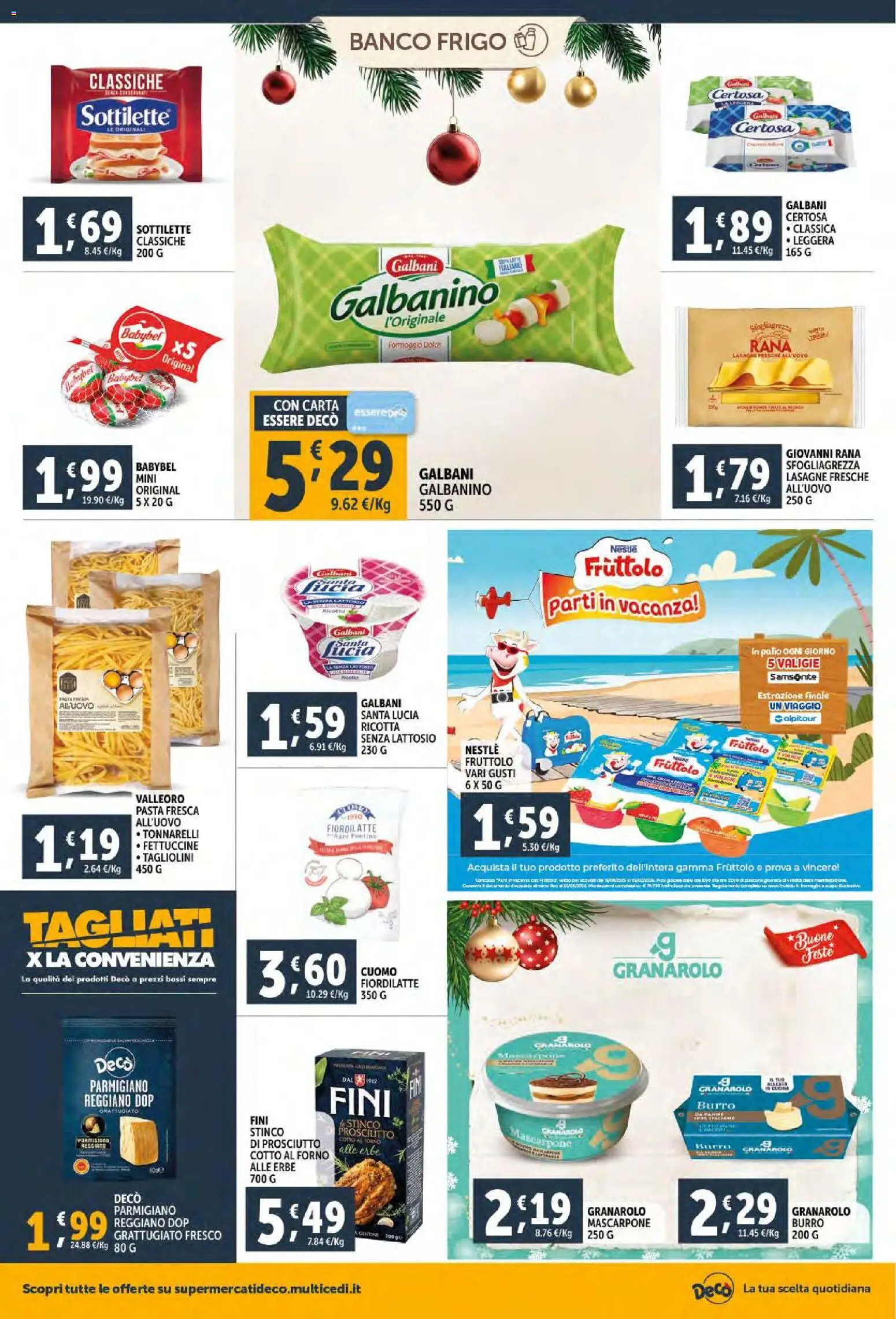 Volantino Decò del 02.12.2025 | Pagina: 14 | Prodotti: Prosciutto, Ricotta, Forno, Mascarpone