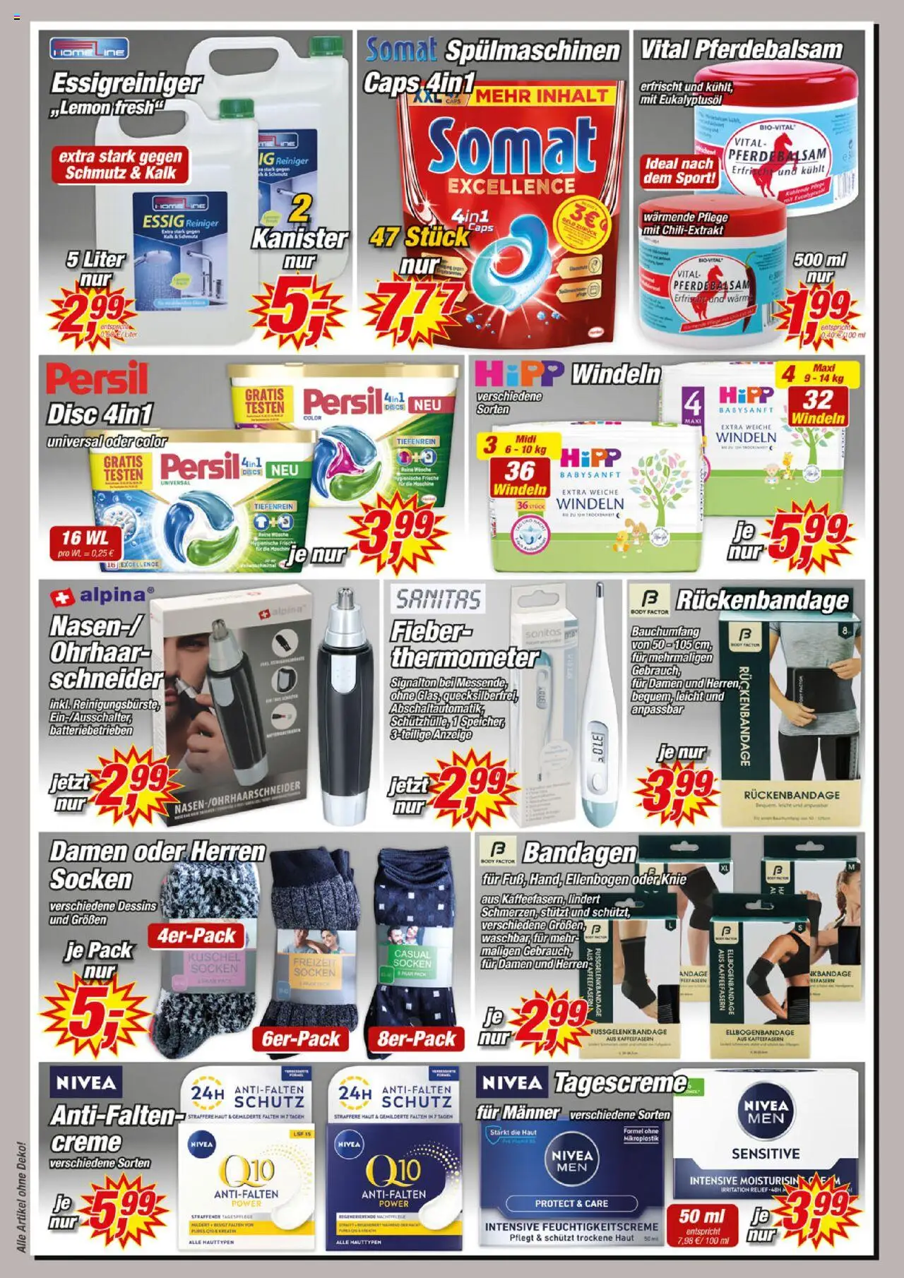 Posten Börse Prospekt – gültig ab 13.09.2025 | Seite: 6 | Produkte: Thermometer, Essig, Creme, Socken