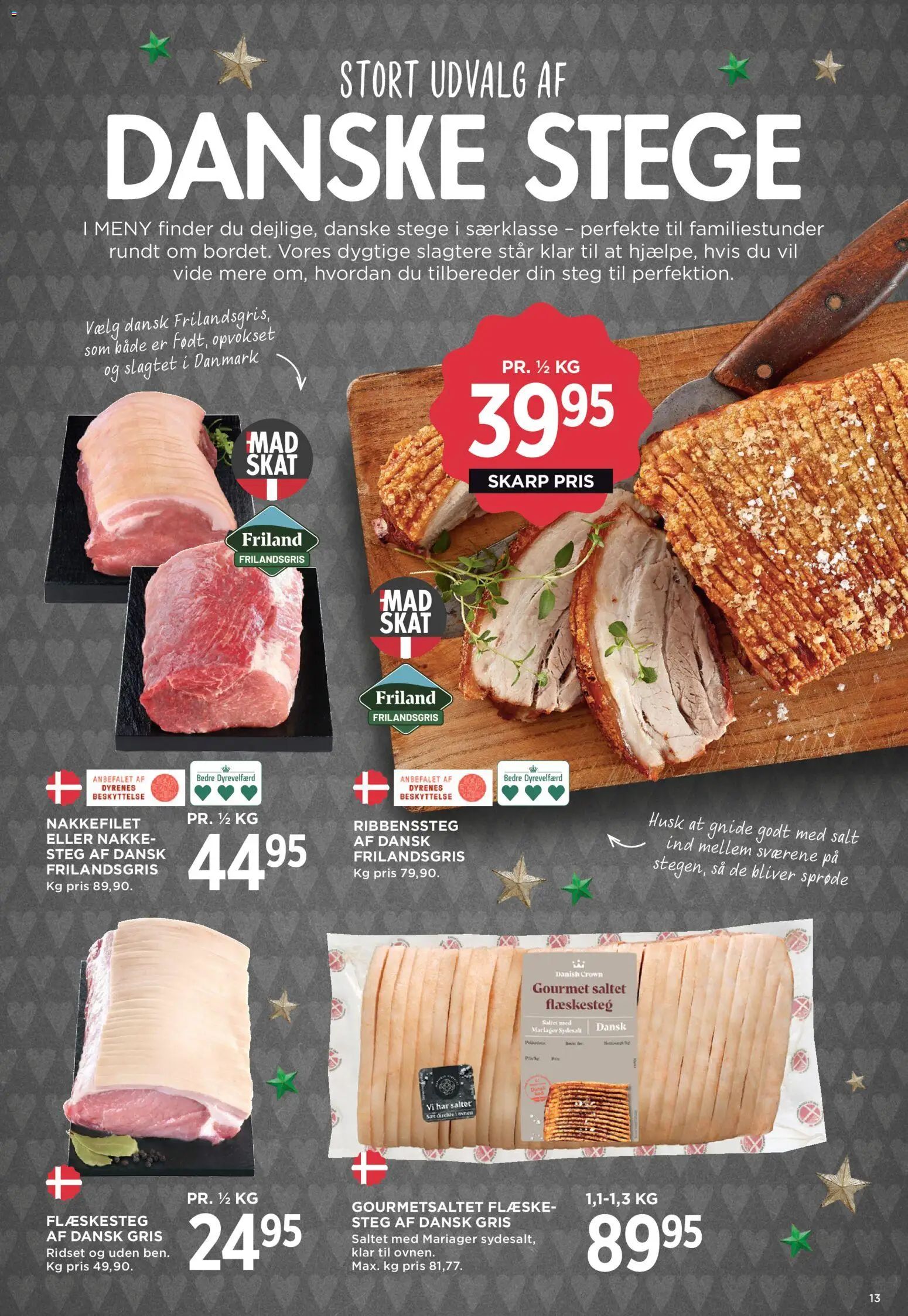 Meny tilbudsavis – gyldig fra 12.12.2025 | Side: 18 | Produkter: Salt, Flæskesteg, Nakkefilet, Søm