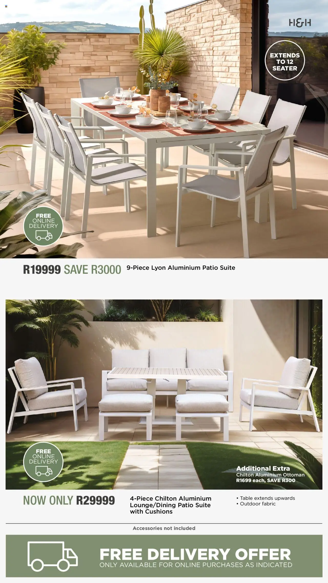 House and Home - Patio Catalogue │ valid from 11.08.2025 | Page: 3 | Products: Seater, Table, Ottoman