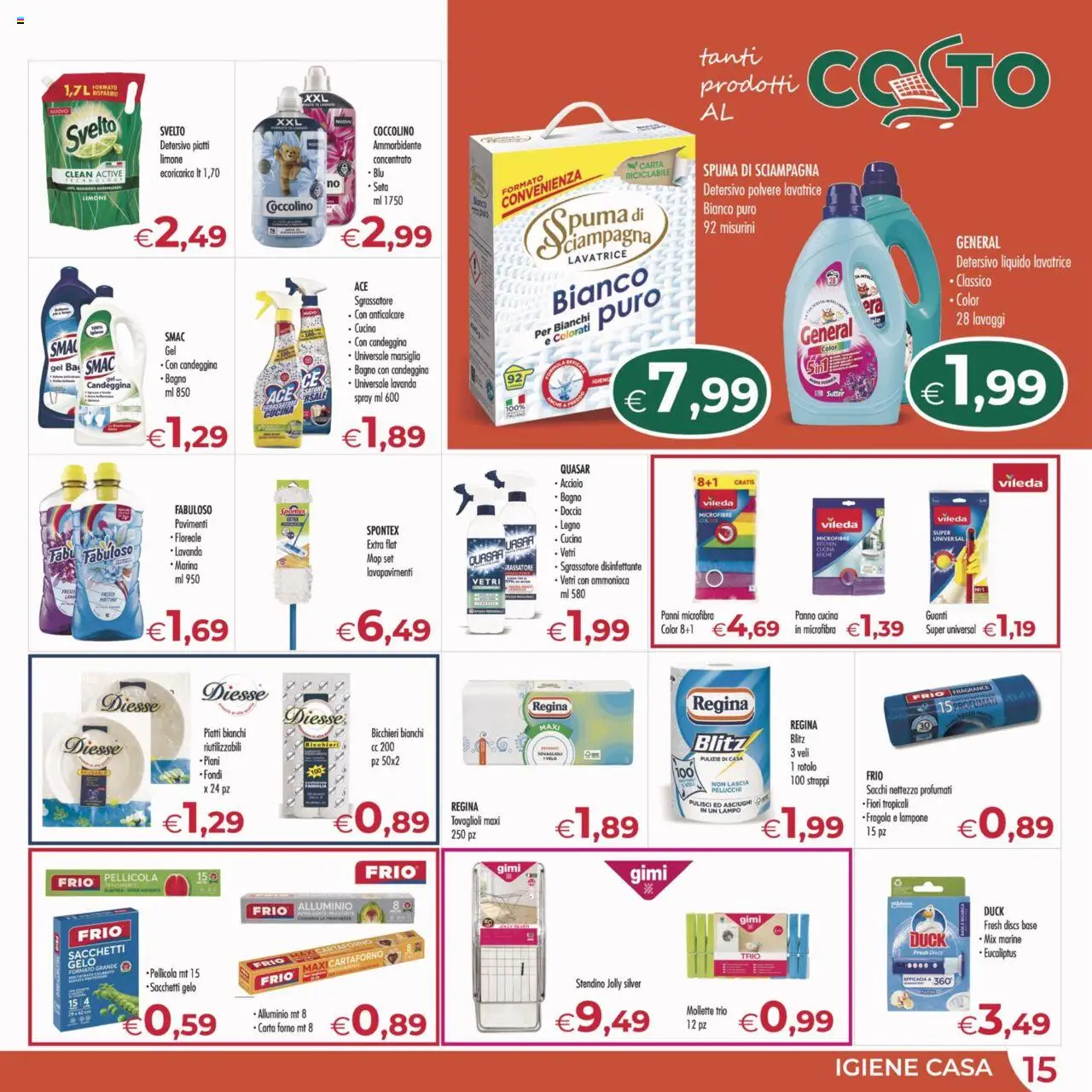 Volantino MerSi Supermercati del 08.10.2025 | Pagina: 15 | Prodotti: Lavatrice, Stendino, Bagno, Doccia