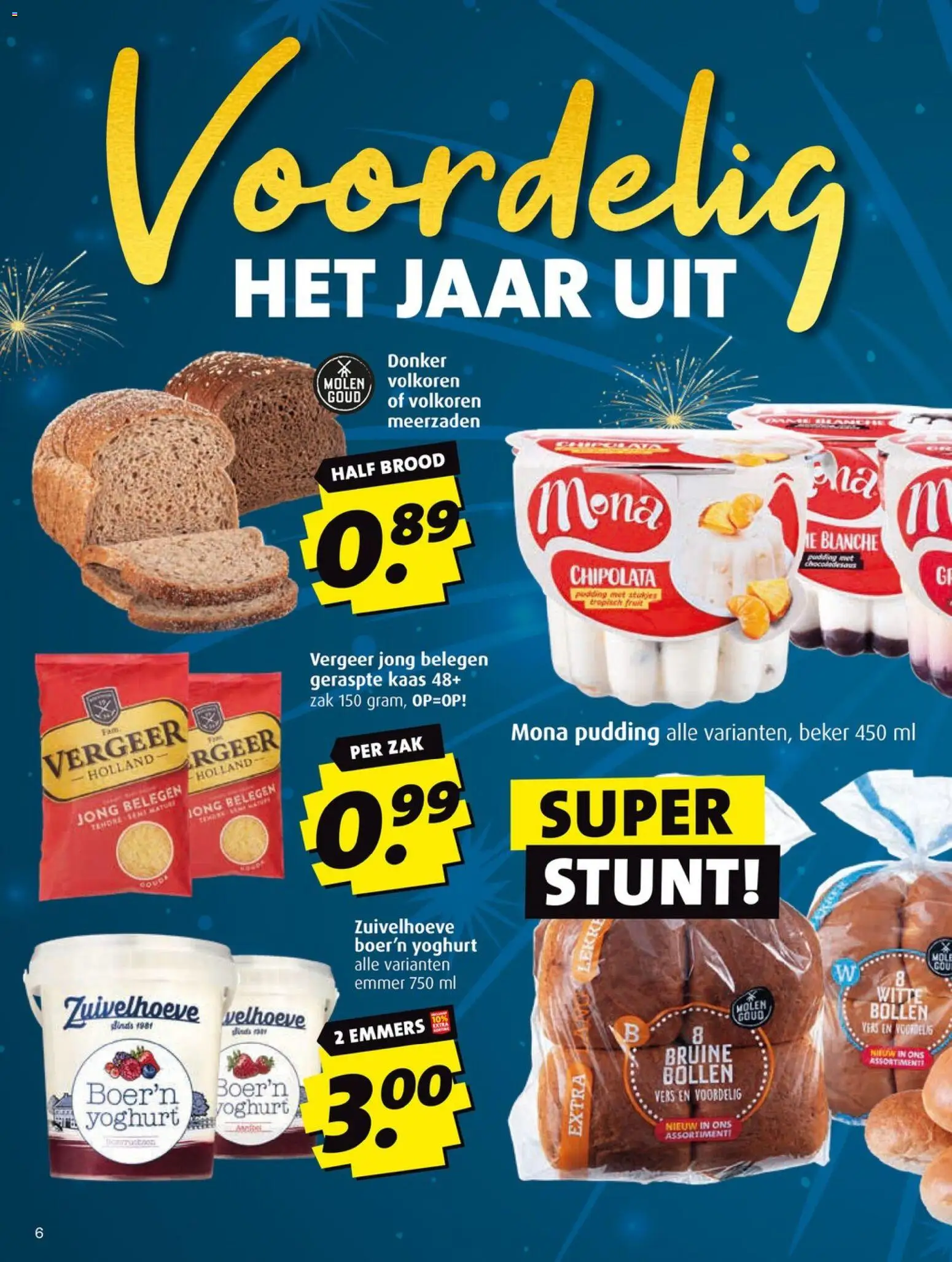 {H1} | Pagina: 6 | Producten: Kaas, Beker, Pudding, Fruit