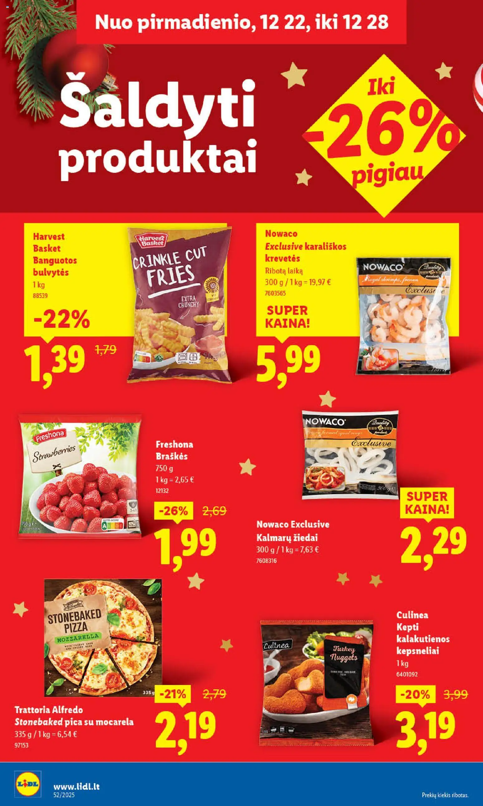 LIDL akcijos nuo 26.12.2025 | Puslapis: 32 | Prekių: Pica, Braškės