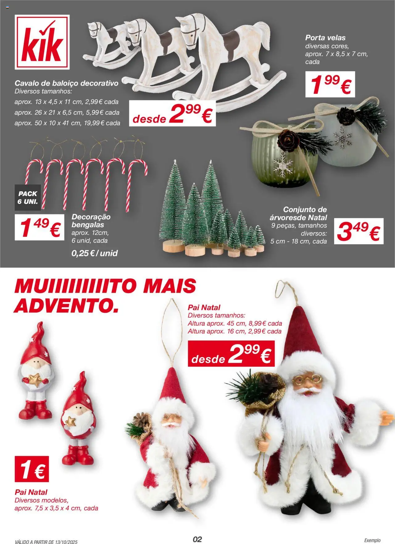 KIK folheto │ válido de 20.10.2025 | Página: 2 | Produtos: Porta, Baloiço, Velas