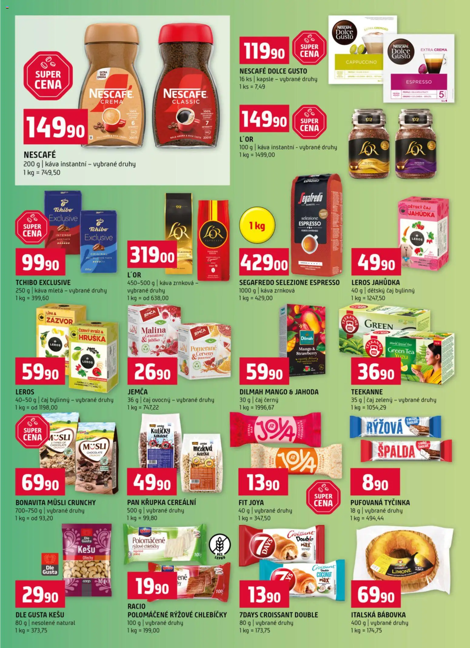 Terno leták - Prachatice od 28.01.2026 | Strana: 9 | Produkty: Kešu, Čaj, Tchibo, Müsli