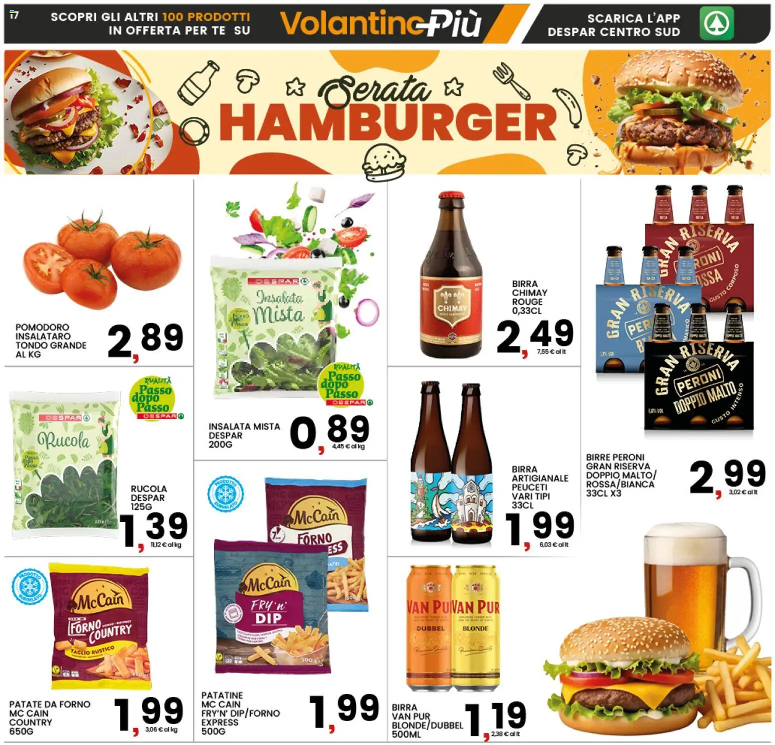 Volantino Interspar del 23.02.2026 | Pagina: 17 | Prodotti: Birra, Patatine, Insalata, Forno