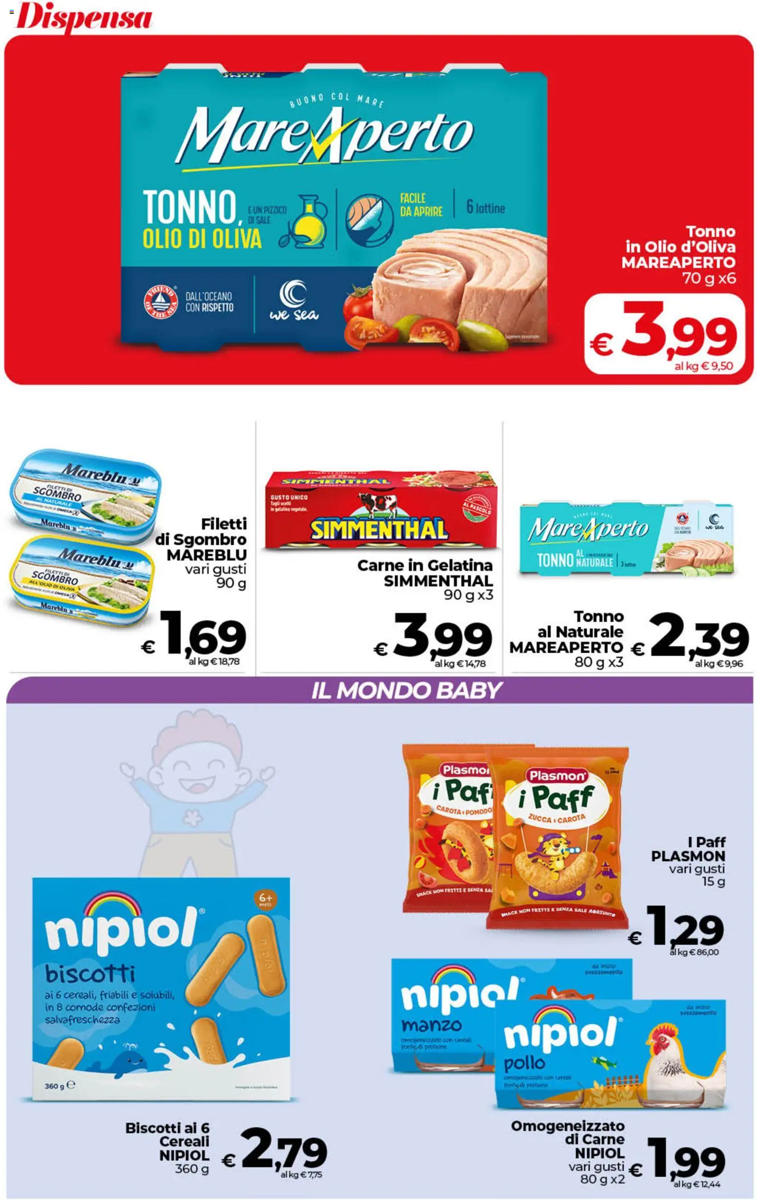 Volantino COOP del 07.04.2026 | Pagina: 29 | Prodotti: Biscotti, Sale, Tonno, Olio di Oliva