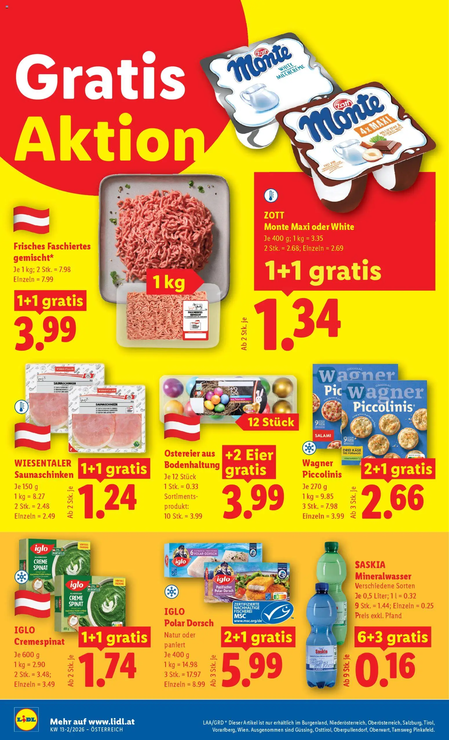 Lidl Flugblatt - Eisenstadt, Ebenfurth, Mattersburg gültig ab 26.03.2026 | Seite: 14 | Produkte: Käse, Creme, Eier, Salami