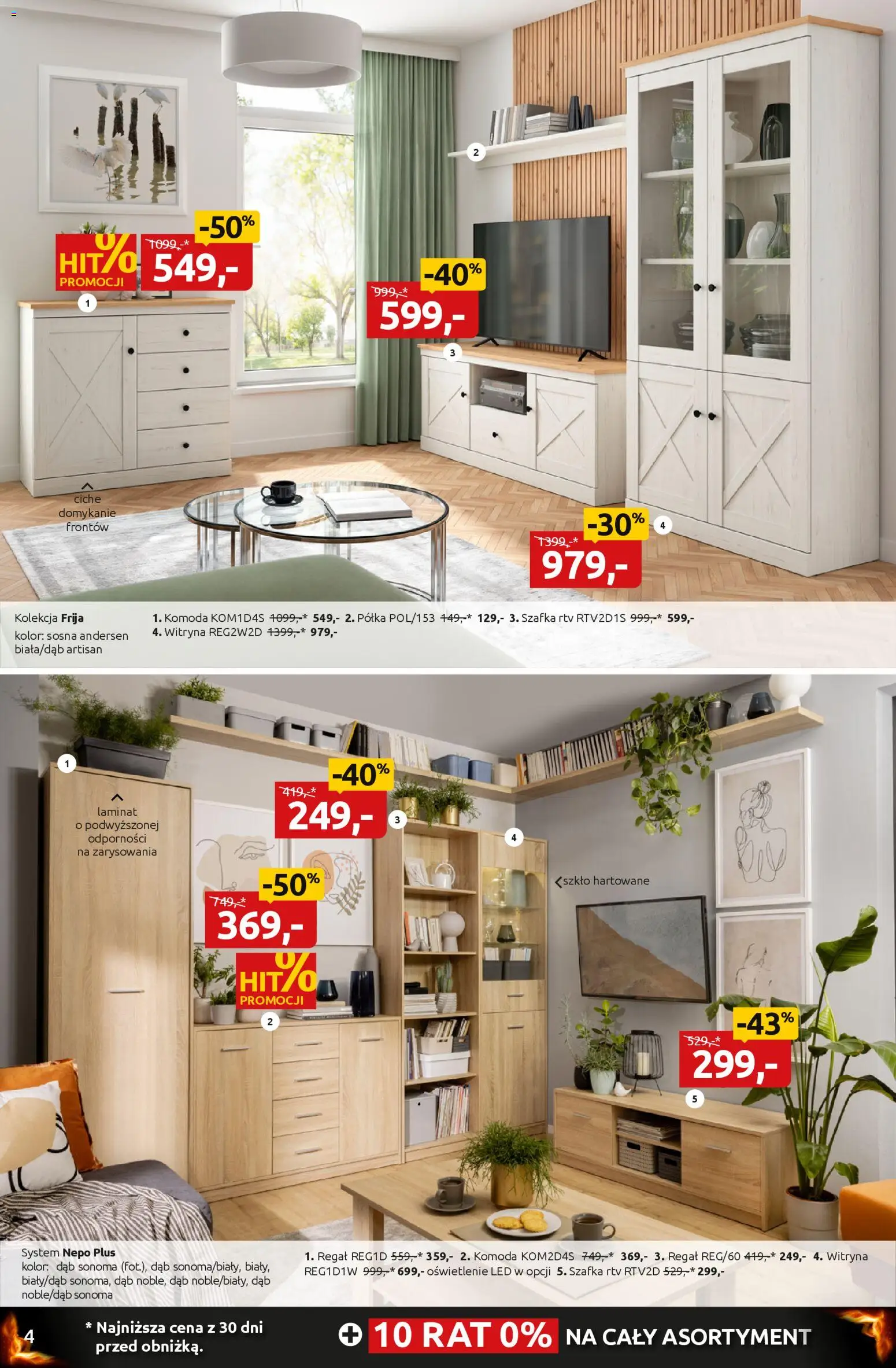 Black Red White promocje od 27.01.2026 | Strona: 4 | Produkty: Komoda, Półka, szafka RTV, Regał