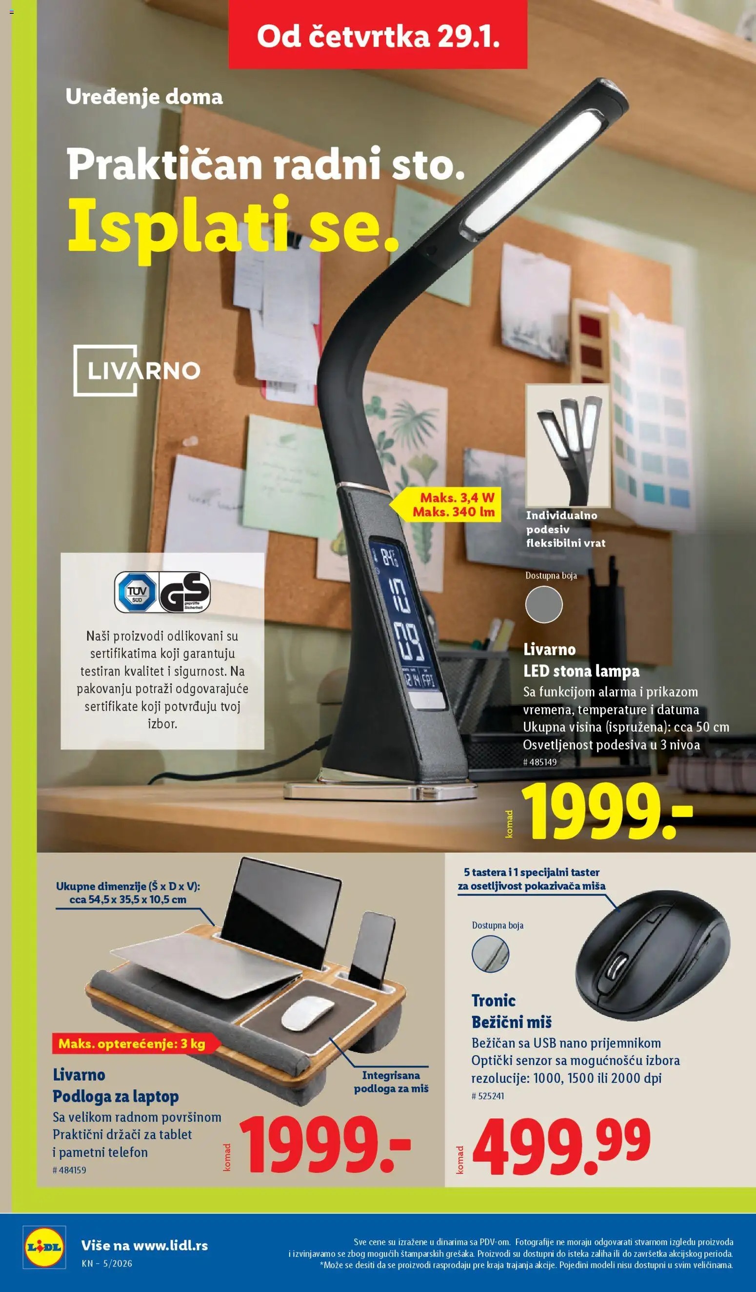 Lidl katalog - važi od 29.01.2026 | Strana: 50 | Proizvode: Tablet, Miš, USB, Laptop