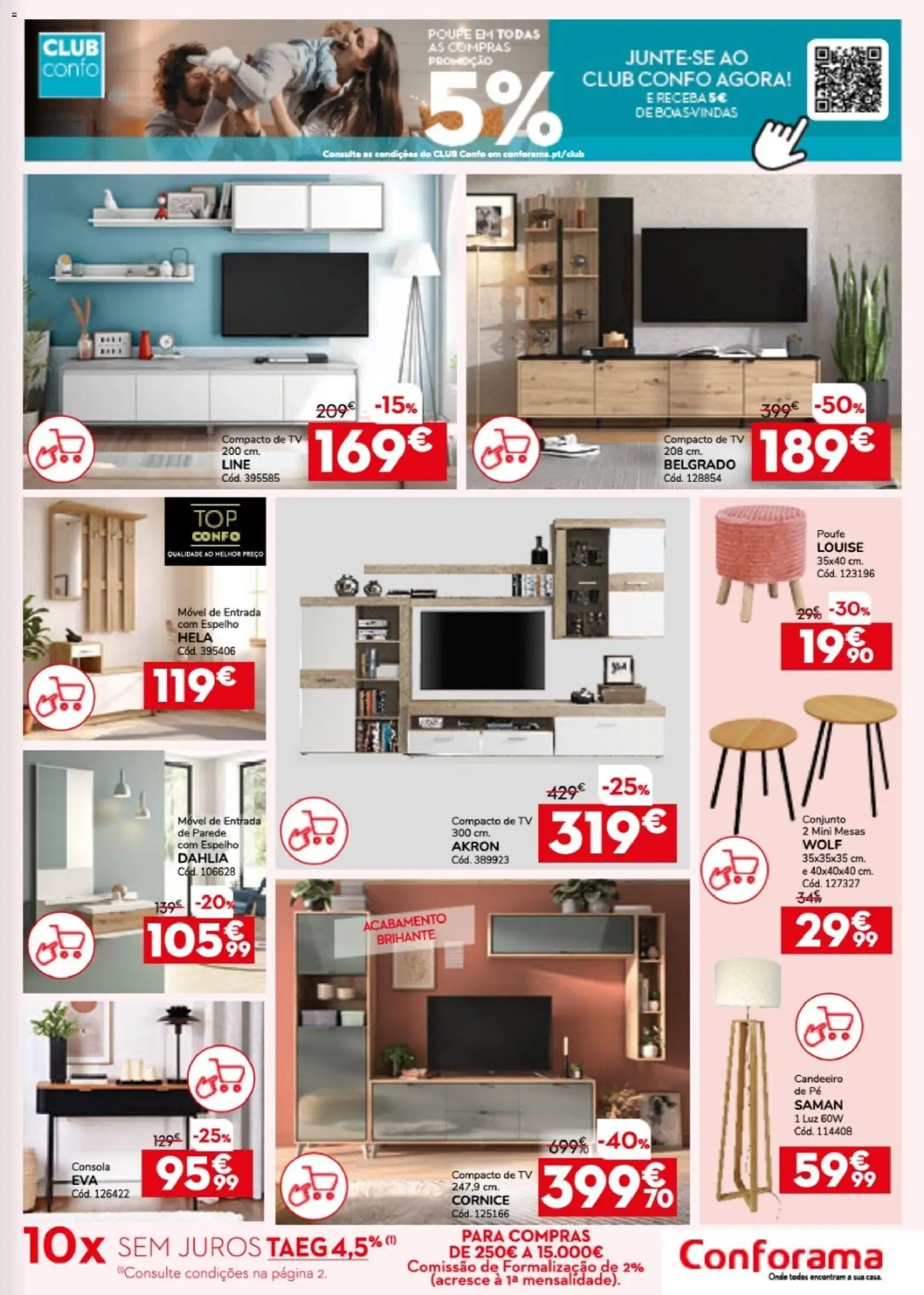 Conforama folheto │ válido de 26.03.2026 | Página: 3 | Produtos: Candeeiro, Candeeiro de pé, Espelho