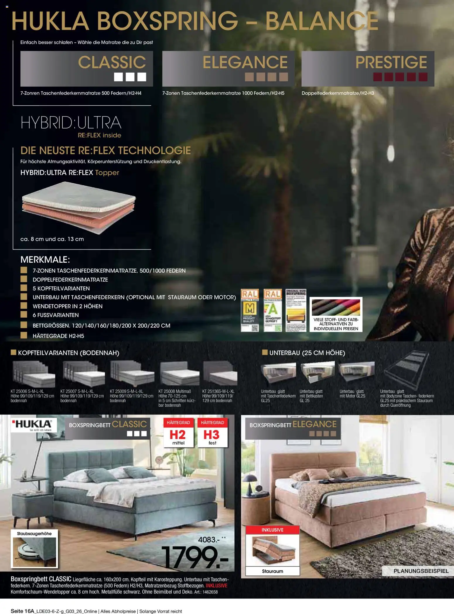 Zurbrüggen Bonus Sonder-Tage – gültig ab 15.03.2026 | Seite: 32 | Produkte: Matratze, Boxspringbett, Topper