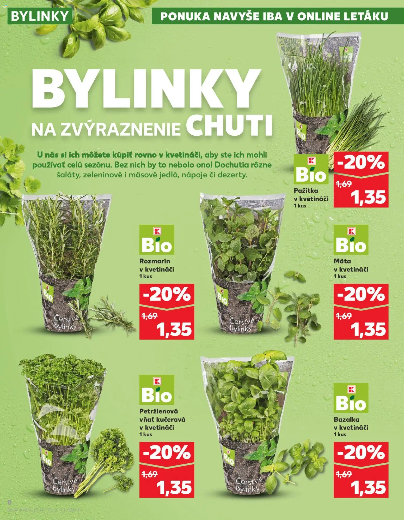 Kaufland SK akciós ujság - amely érvényes a következő dátumtól: 12.03.2026 | Oldal: 8