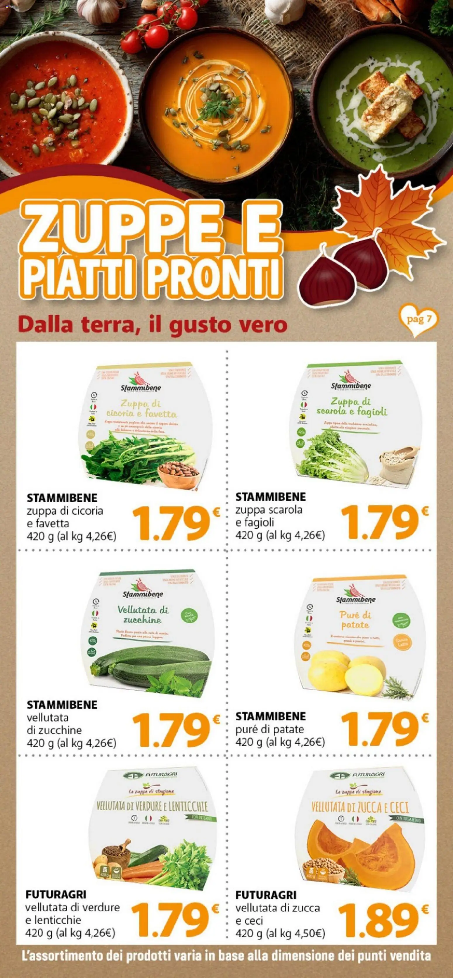 Volantino DOK del 21.11.2025 | Pagina: 7 | Prodotti: Fagioli, Patate, Zucca, Zucchine