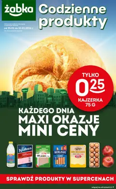 Pogląd oferty "Żabka Gazetka - Codzienne produkty" - ważna od 25.02.2026