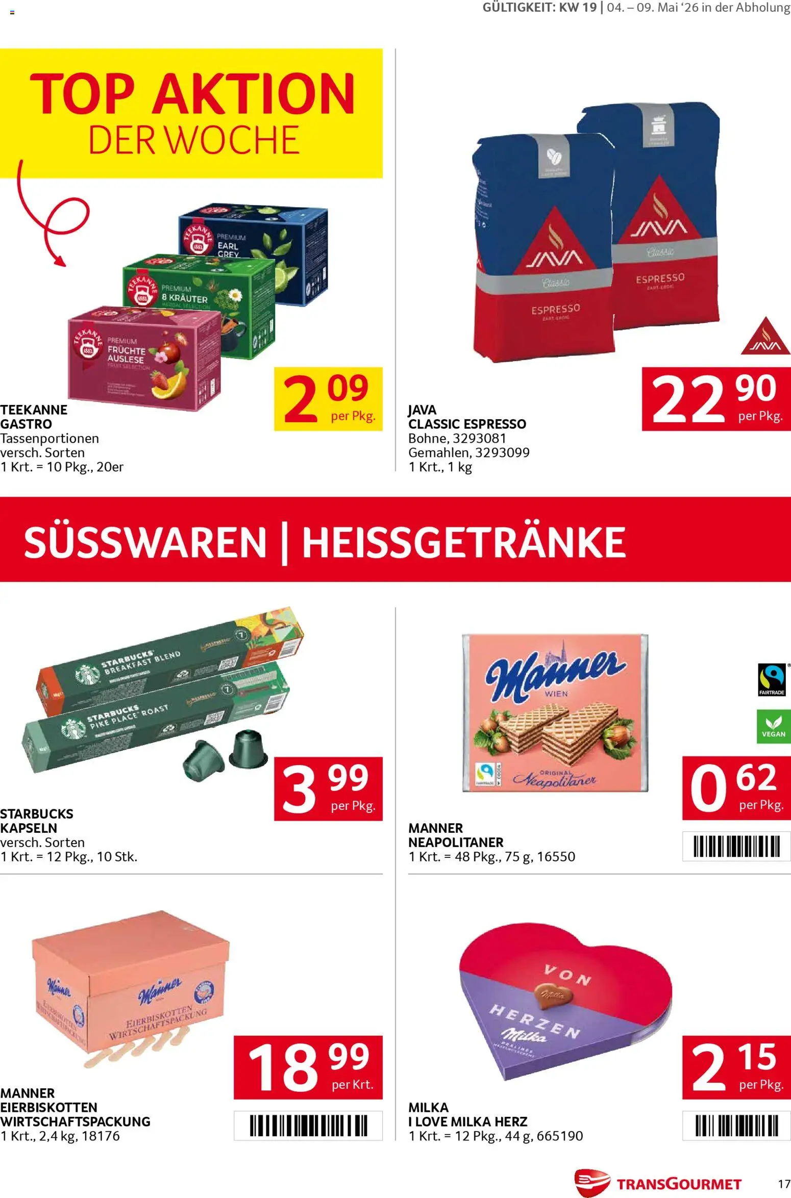 Transgourmet Flugblatt gültig ab 04.05.2026 | Seite: 17
