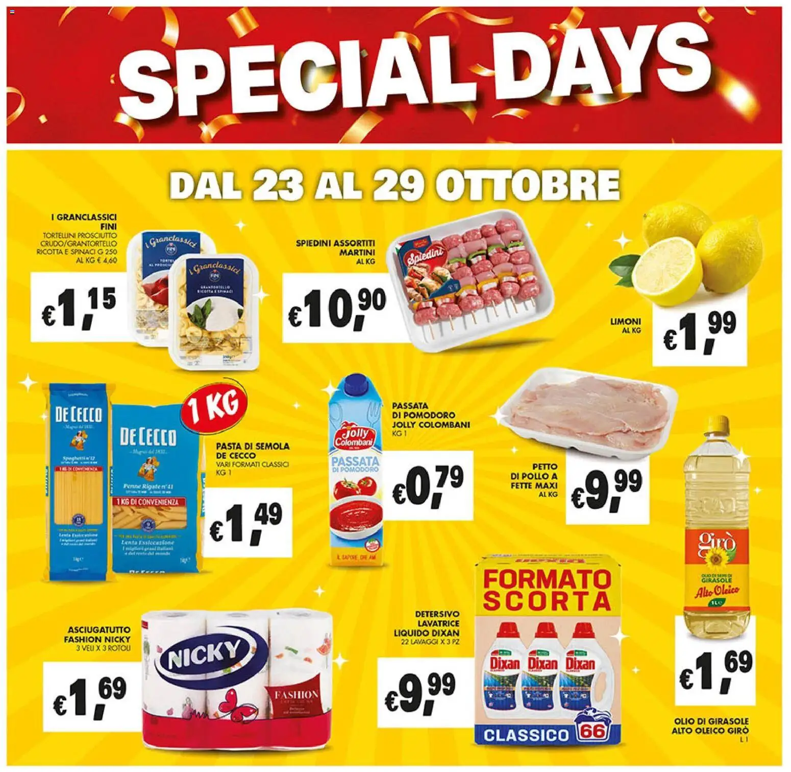 Volantino Coal del 23.10.2025 | Pagina: 22 | Prodotti: Pollo, Prosciutto, Lavatrice, Spiedini