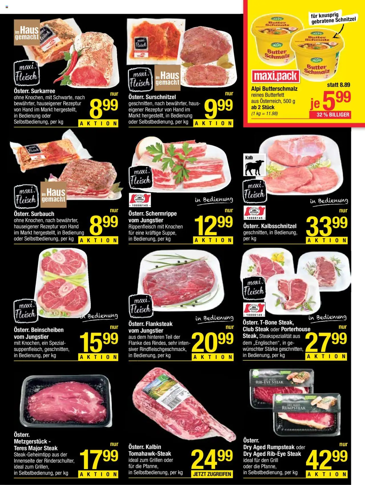 Maximarkt Flugblatt gültig ab 13.10.2025 | Seite: 3 | Produkte: Dolce gusto kapszula, Grill, Butter