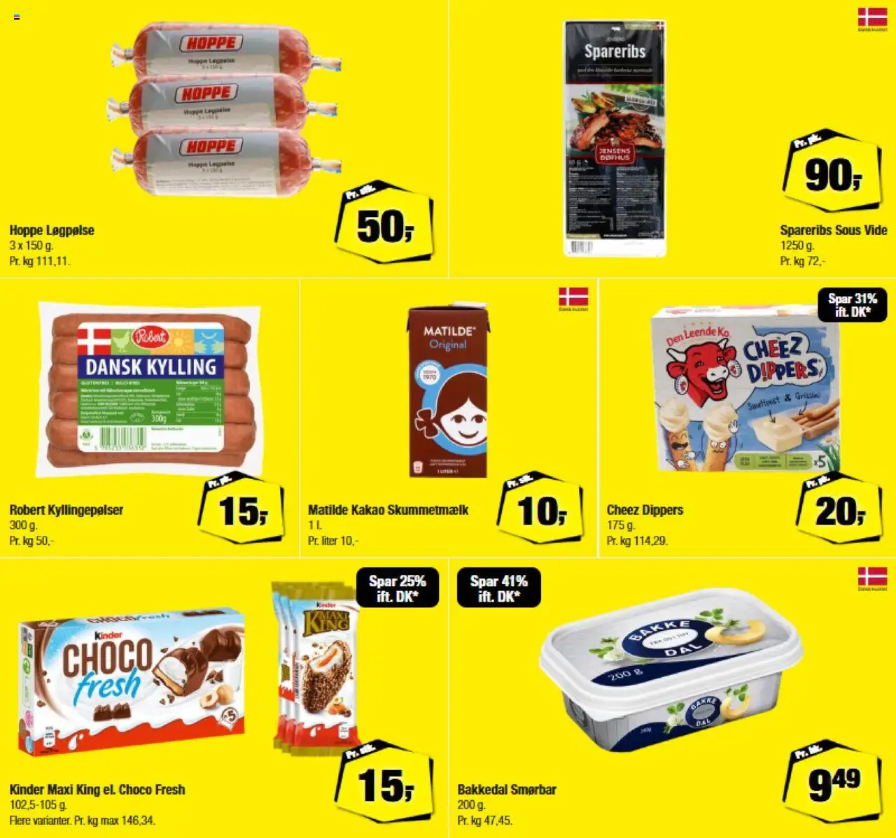 Calle Tilbudsavis gyldig fra 06.08.2025 | Side: 10 | Produkter: Kyllingepølser, Kakao, Spareribs