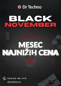 Dr Techno Black Friday - pregled Dr Techno kataloga - važi od 01.11.2025