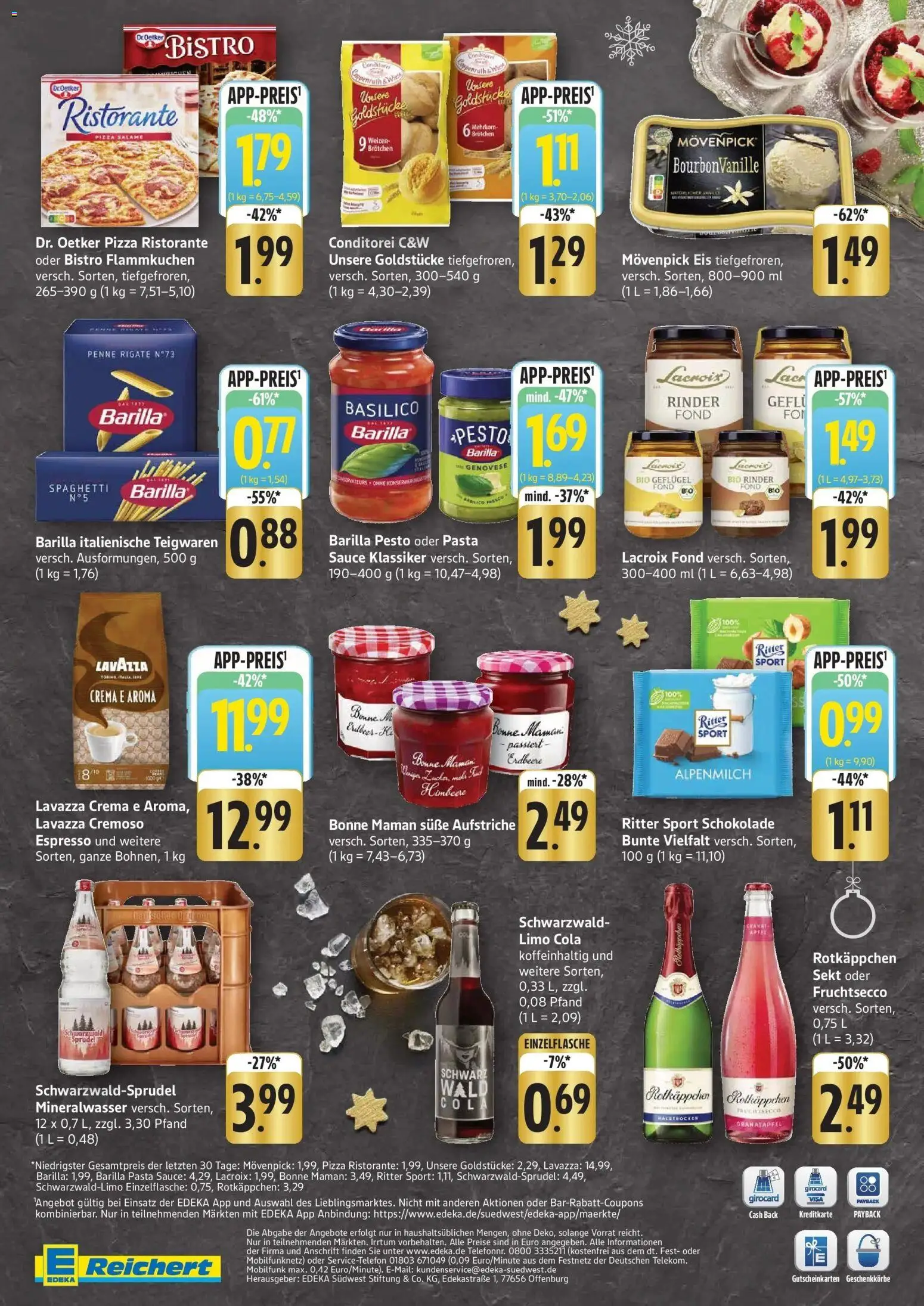 Edeka prospekt Waiblingen	 – gültig ab 15.12.2025 | Seite: 2 | Produkte: Lavazza, Schokolade, Barilla pesto, Movenpick eis