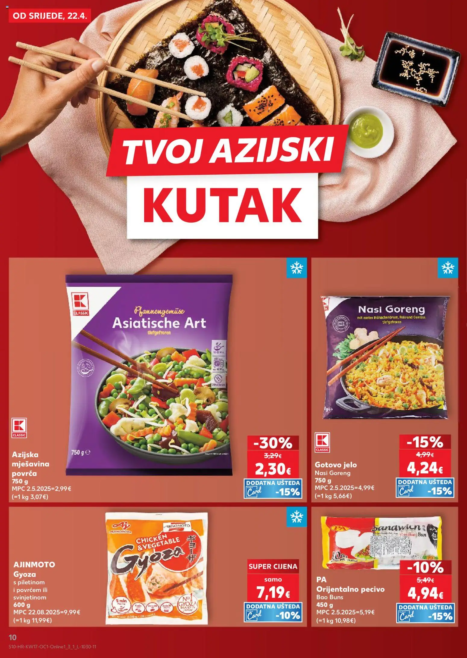 Kaufland katalog | vrijedi od 22.04.2026 | Stranica: 10 | Proizvodi: Pecivo