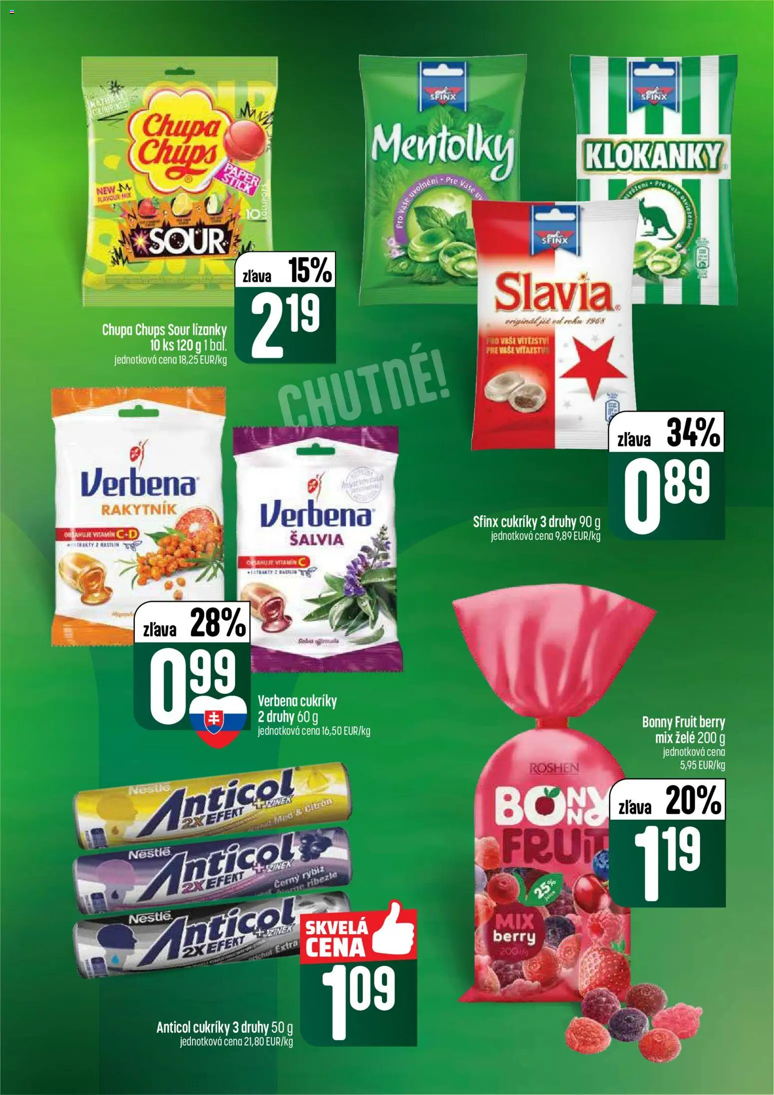 Nové COOP Jednota akcie – leták je platný od 09.04.2026 | Strana: 41 | Produkty: Cukríky, Med