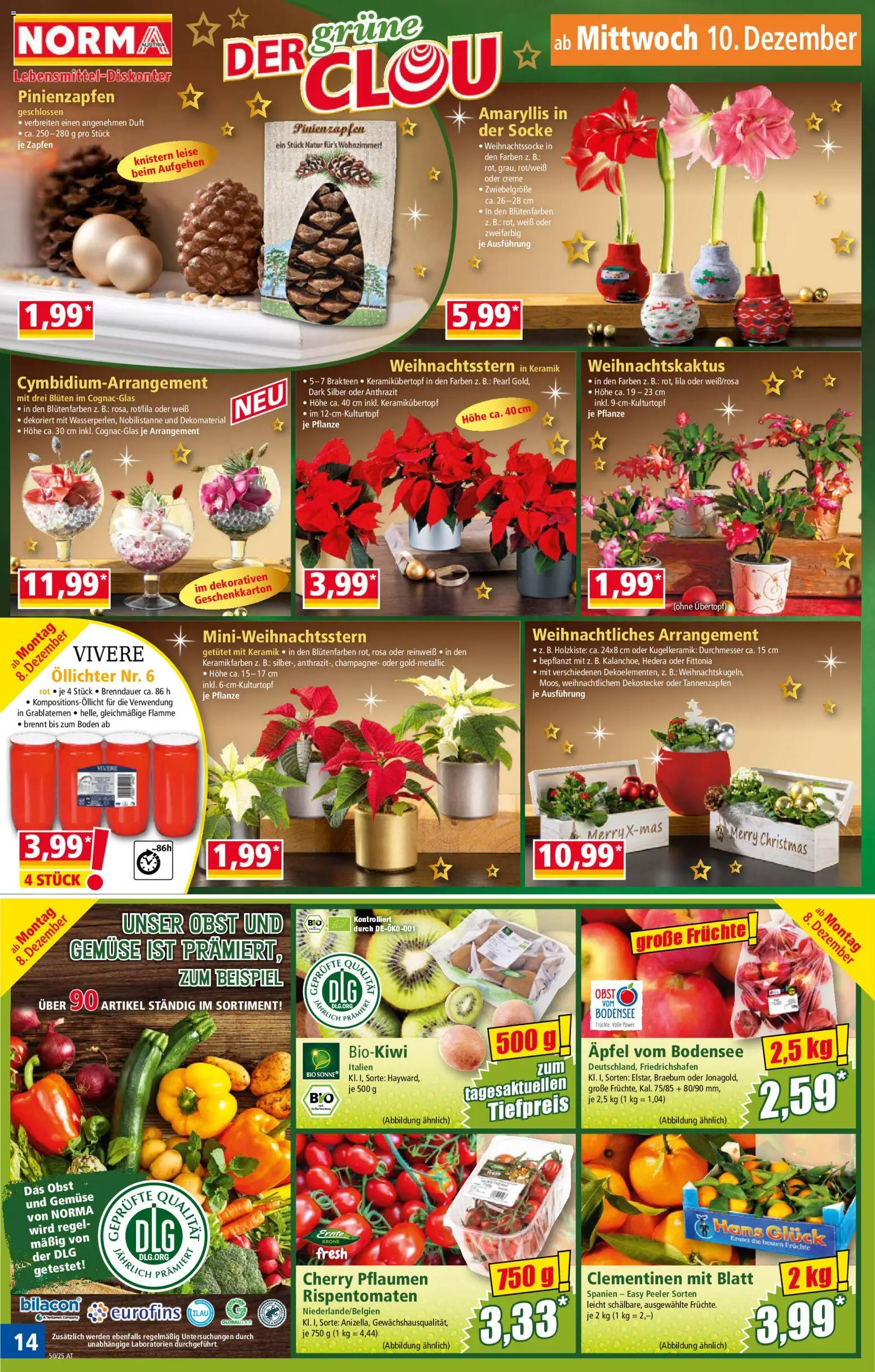 Norma Flugblatt gültig ab 08.12.2025 | Seite: 14 | Produkte: Obst, Duft, Creme, Äpfel