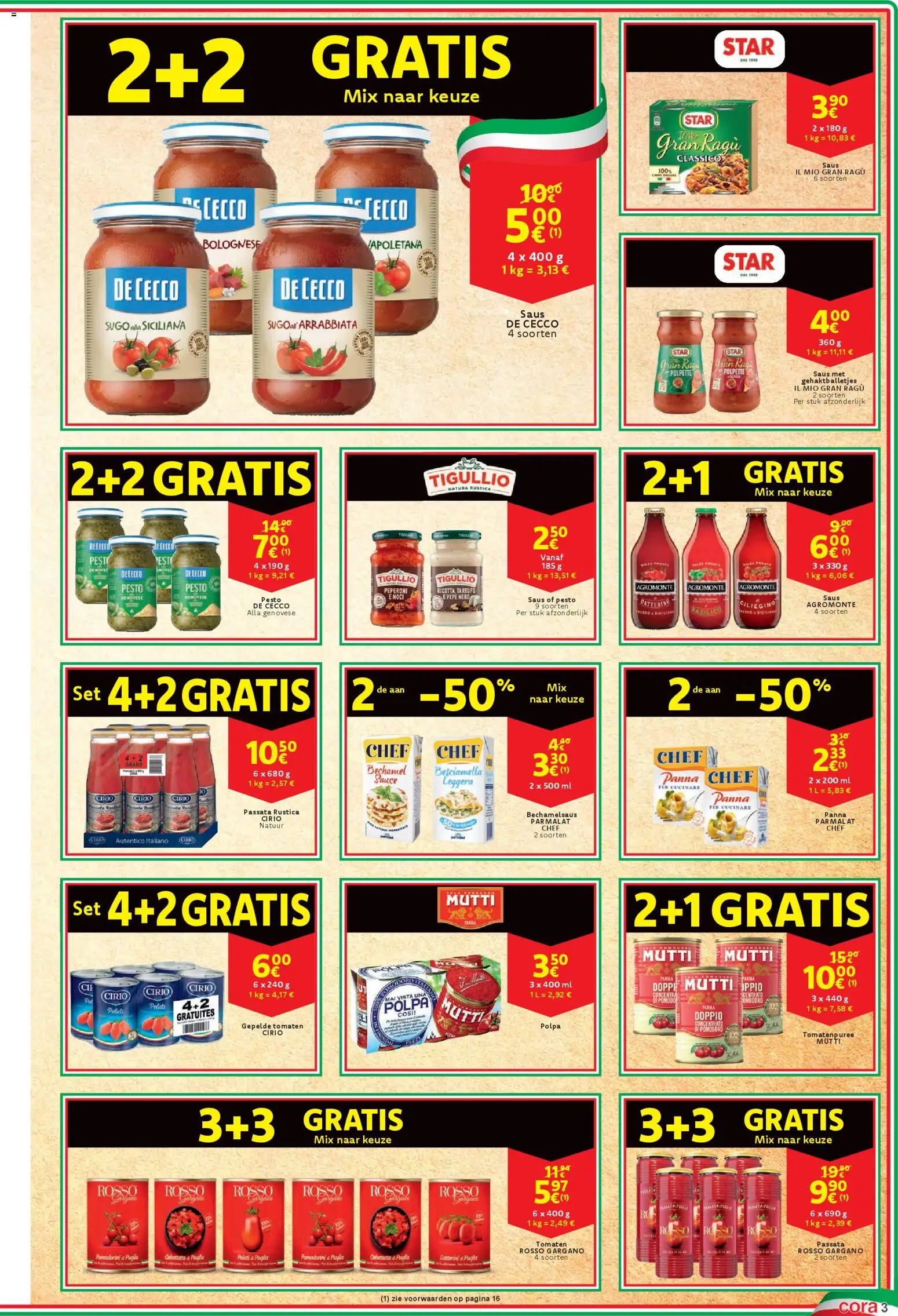 {H1} | Pagina: 3 | Producten: Tomaten, Saus