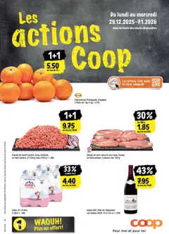 Coop - Les actions de la semaine ab 29.12.2025 gültig