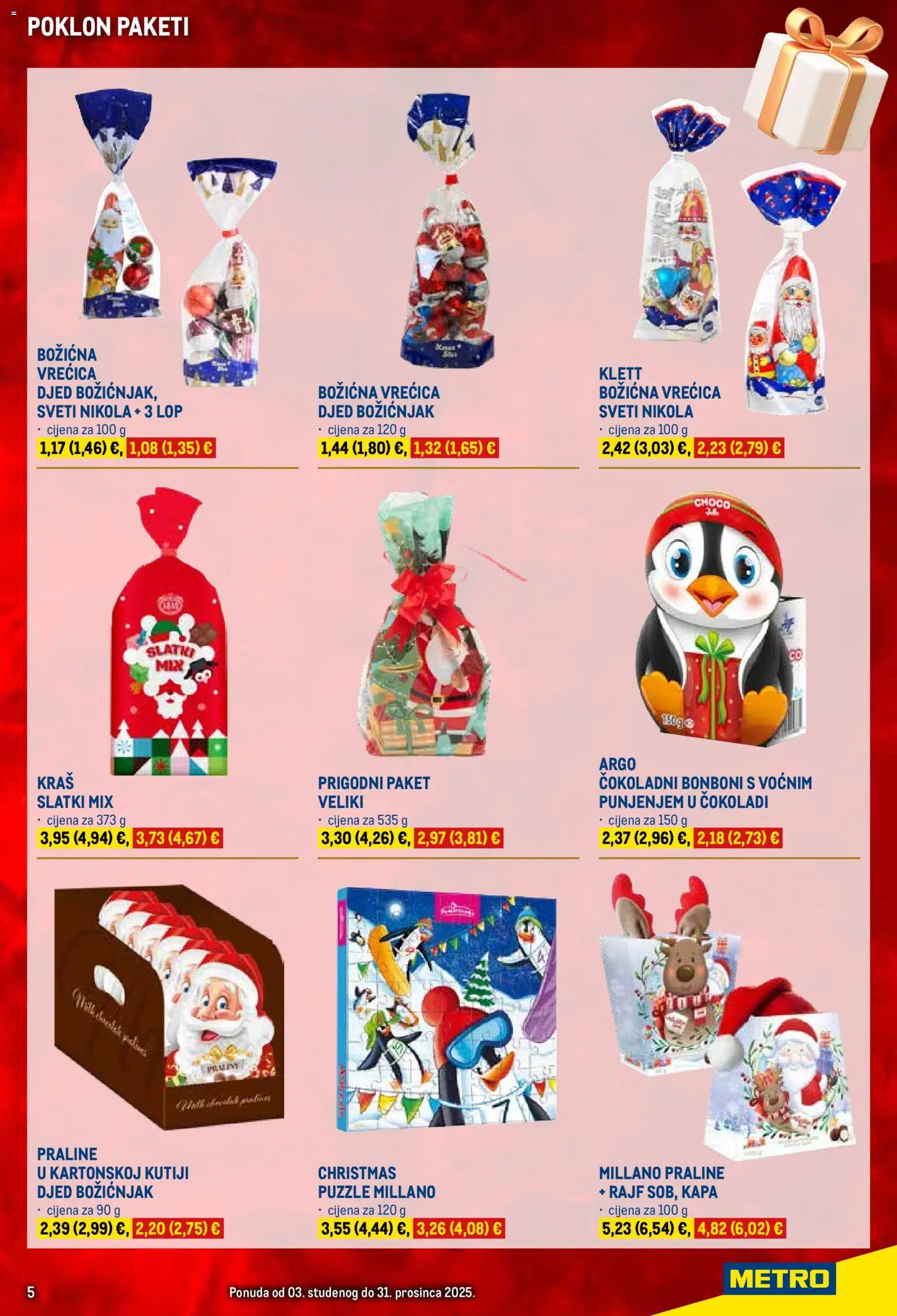 Metro katalog | vrijedi od 03.11.2025 | Stranica: 5 | Proizvodi: Praline, Kapa