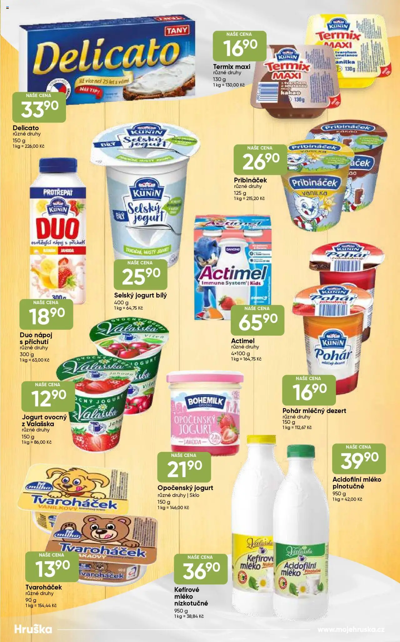 Hruška katalog od 17.09.2025 | Strana: 9 | Produkty: Opočenský jogurt, Mléko, Acidofilní mléko, Tvaroháček
