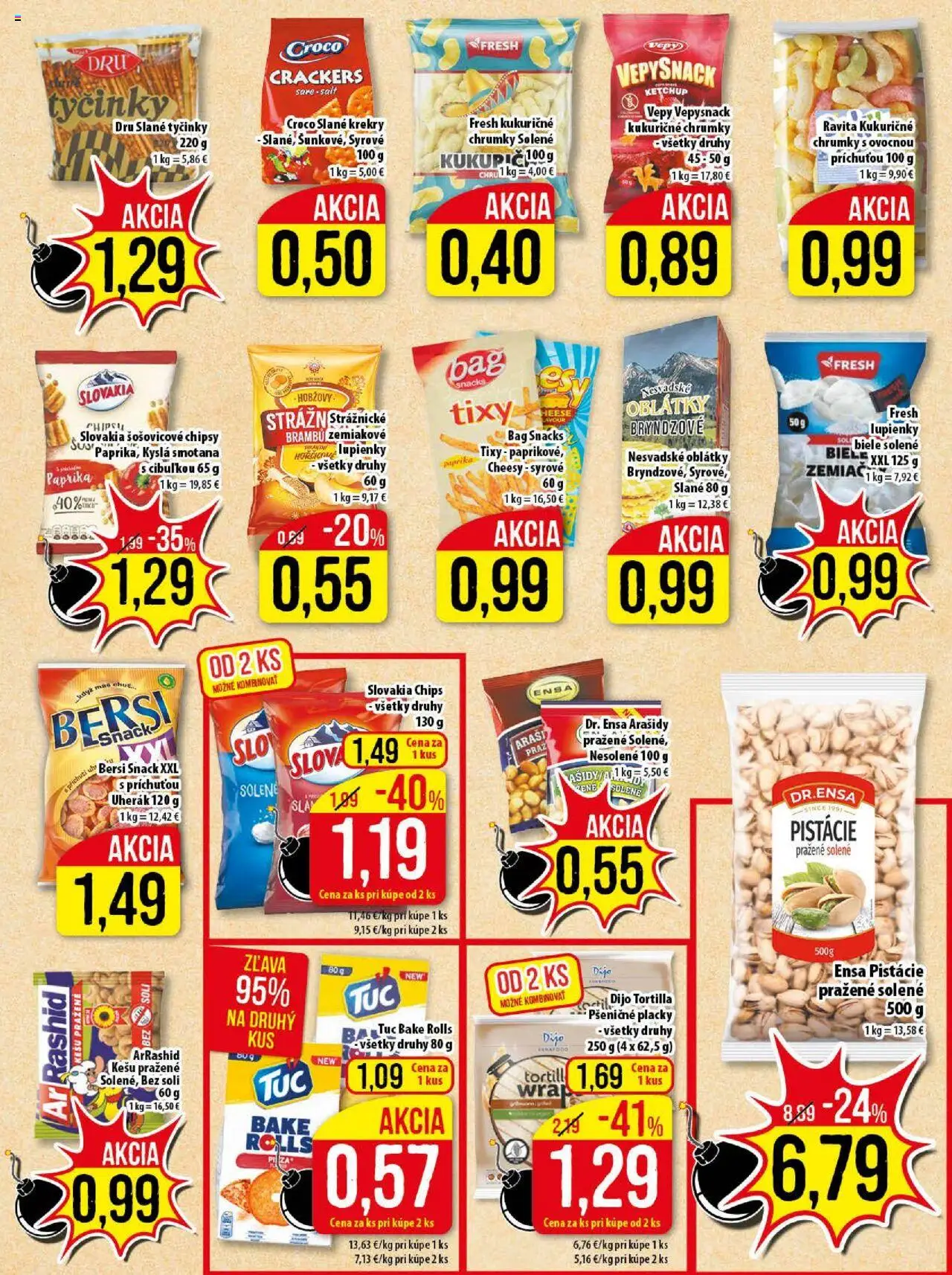 Nové Klas akcie – leták je platný od 06.10.2025 | Strana: 14 | Produkty: Paprika, Tortilla, Smotana, Arašidy