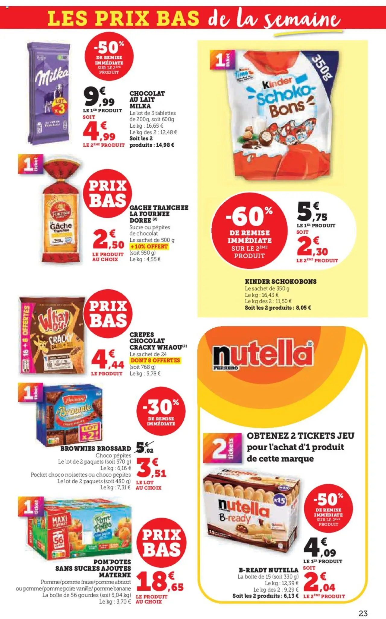 | Page: 23 | Produits: Banane, Nutella, Lait, Chocolat