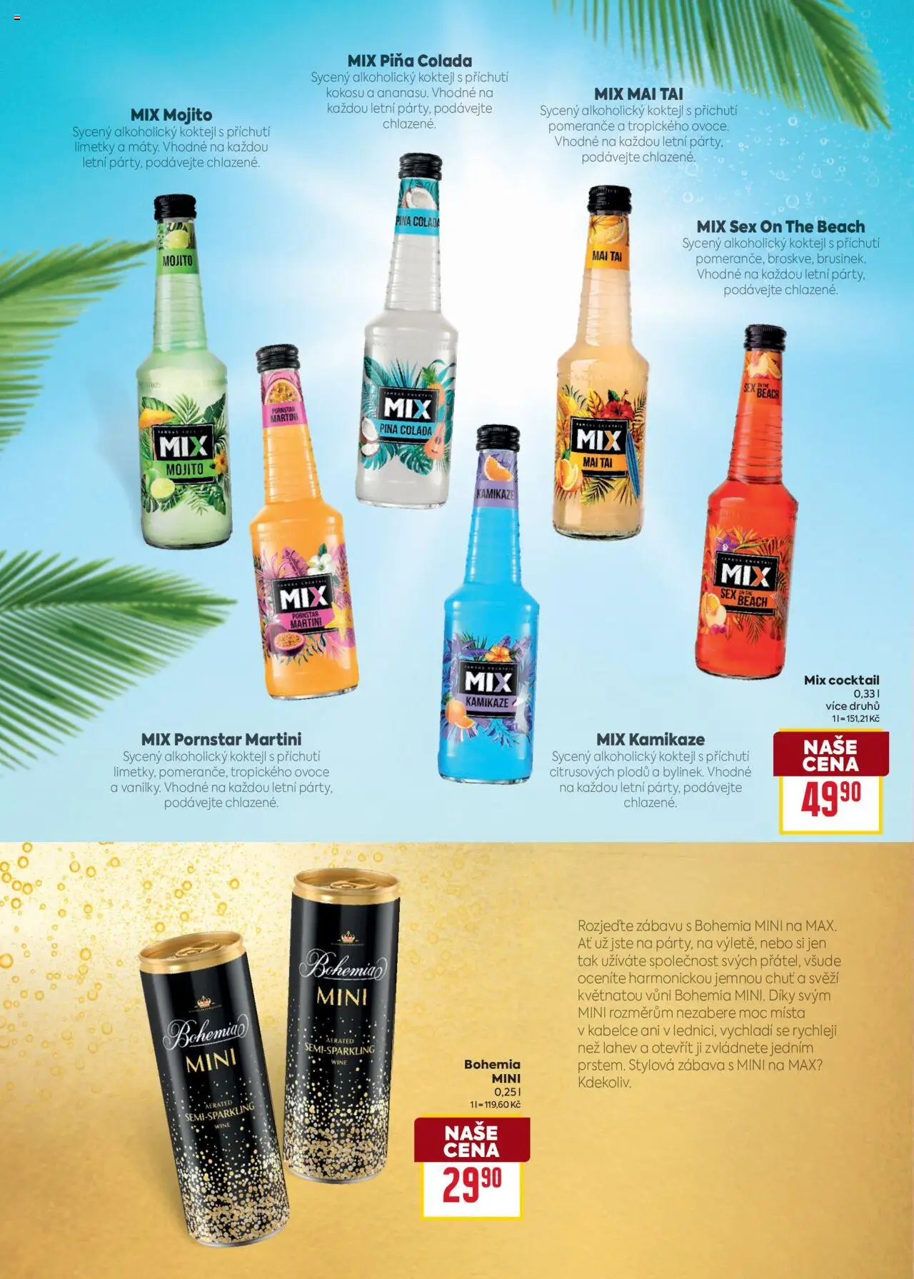 Billa leták - Alko novinky od 02.07.2025 | Strana: 4 | Produkty: Ovoce, Pomeranče, Limetky, Mojito