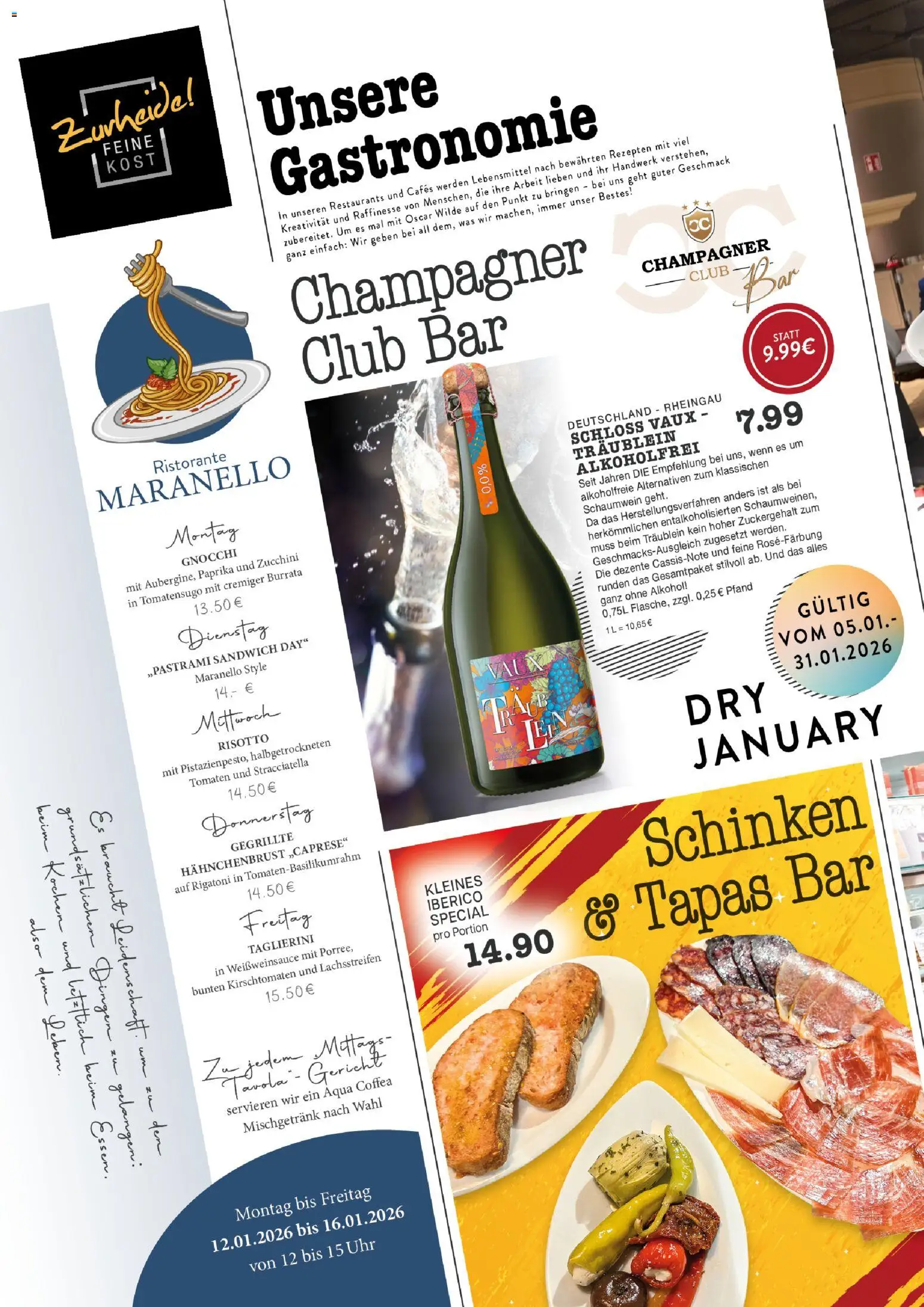 Edeka Zurheide Prospekt 	 – gültig ab 11.01.2026 | Seite: 6 | Produkte: Burrata, Paprika, Uhr, Hahnchenbrust