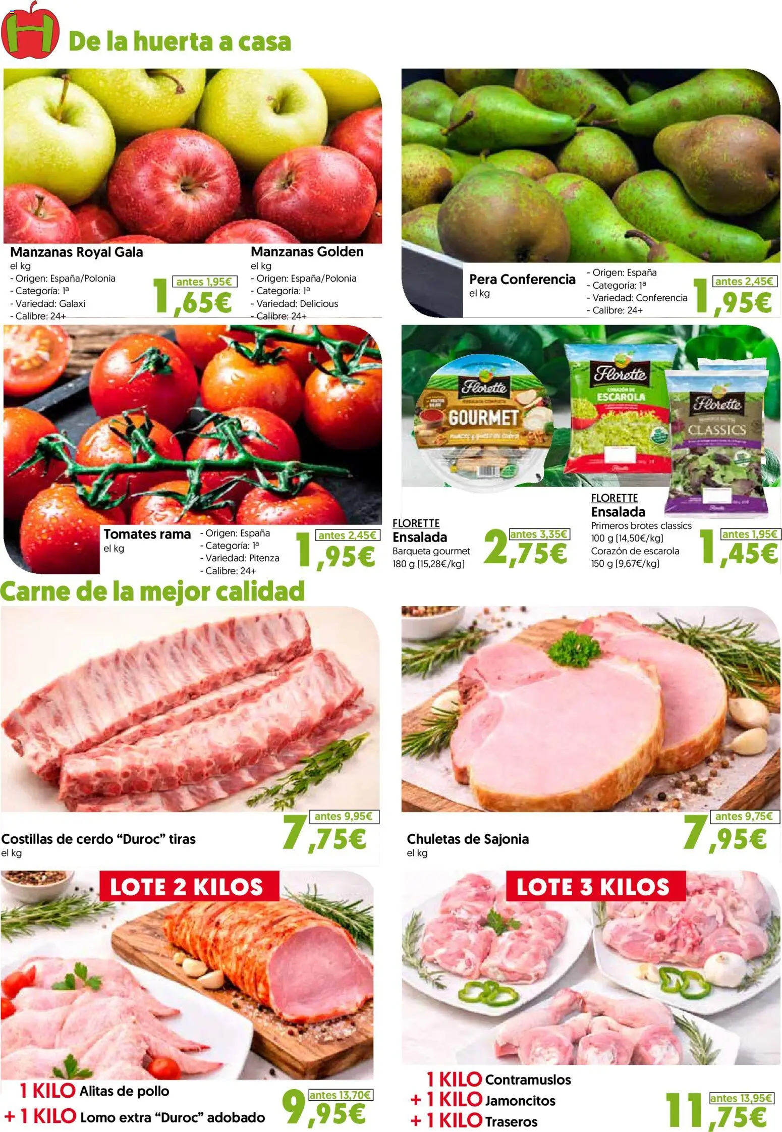 Hiper Usera folleto │ válido desde el 25.02.2026 | Página: 4 | Productos: Cerdo, Manzanas, Tomates, Ensalada