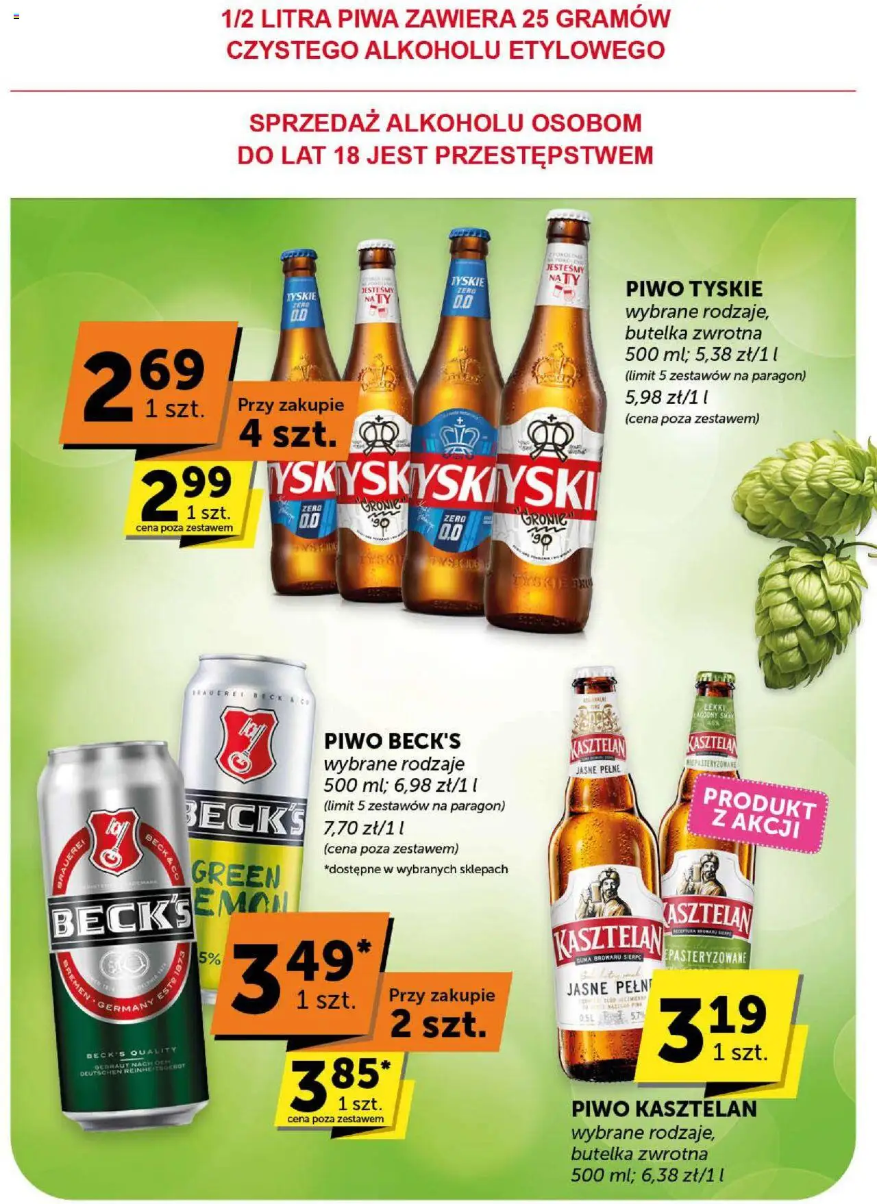 Euro Sklep Gazetka od 21.08.2025 | Strona: 37 | Produkty: Tyskie, Piwo