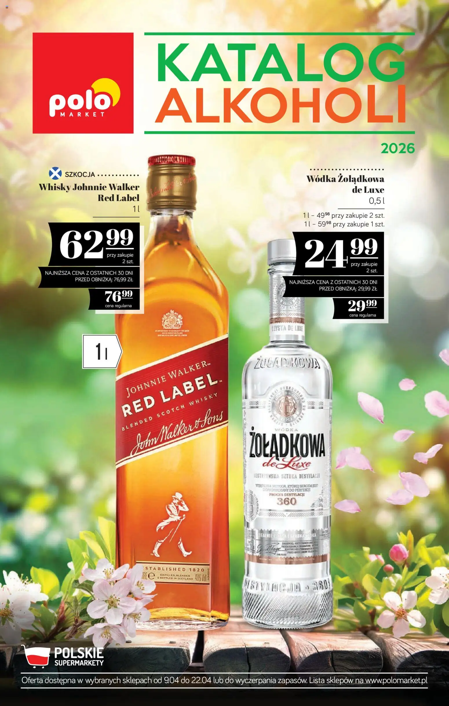 POLOmarket katalog - Alkoholi od 09.04.2026 | Strona: 1 | Produkty: Red label, Wódka, Whisky