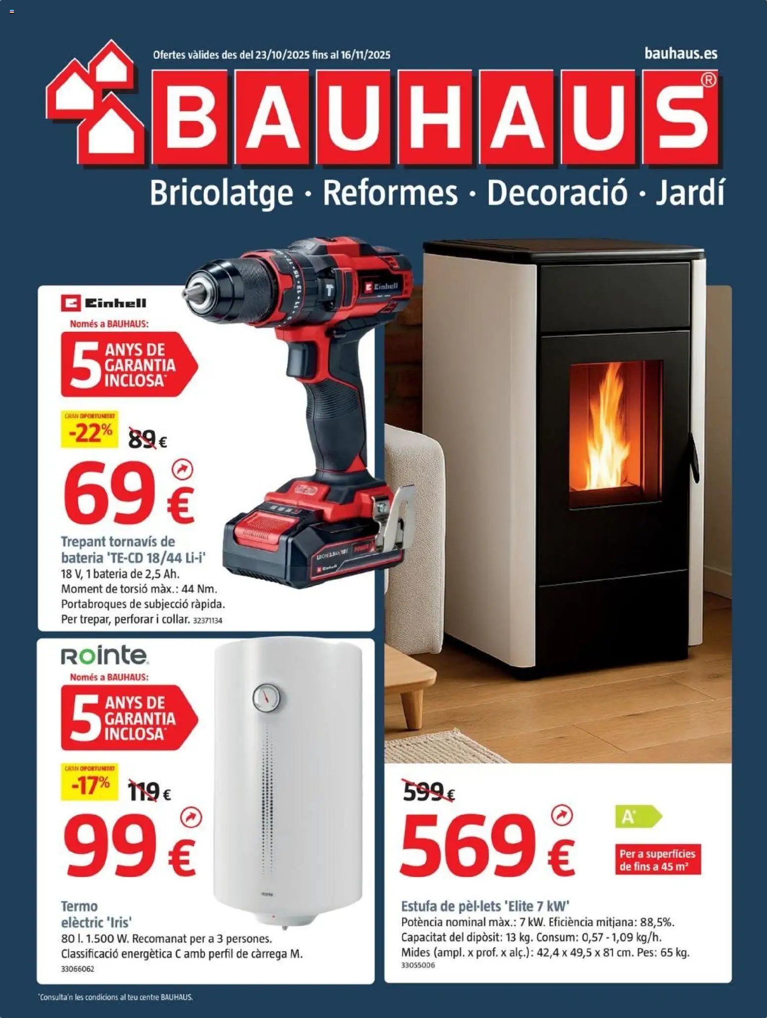 Bauhaus - folleto Cat │ válido desde el 23.10.2025 | Página: 1 | Productos: Batería