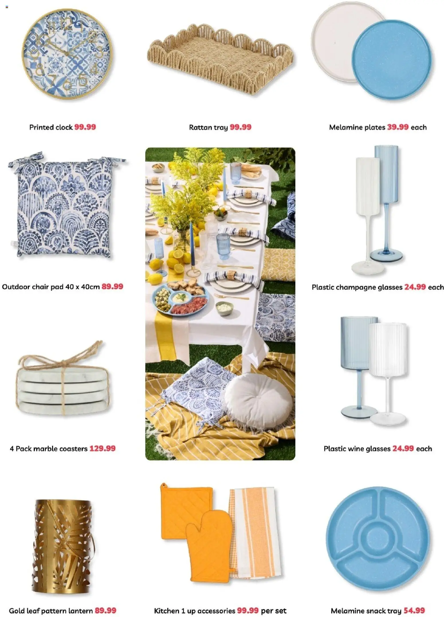 New PEP Stores catalogue – valid from 24.10.2025 | Page: 4 | Products: Tray, Glasses, Chair, Clock
