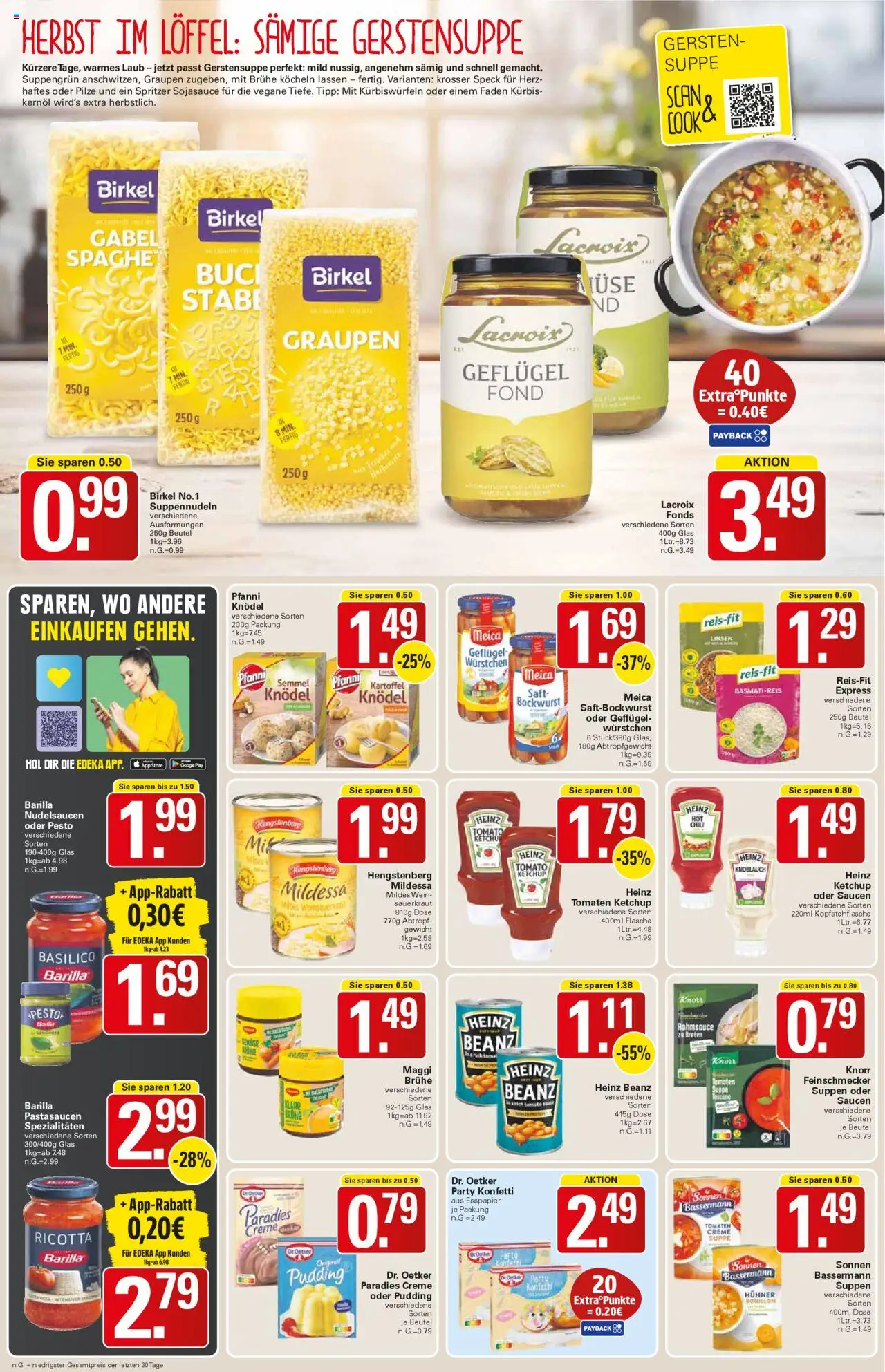 WEZ Prospekt – gültig ab 20.10.2025 | Seite: 10 | Produkte: Bockwurst, Basmatireis, Tomaten, Ketchup